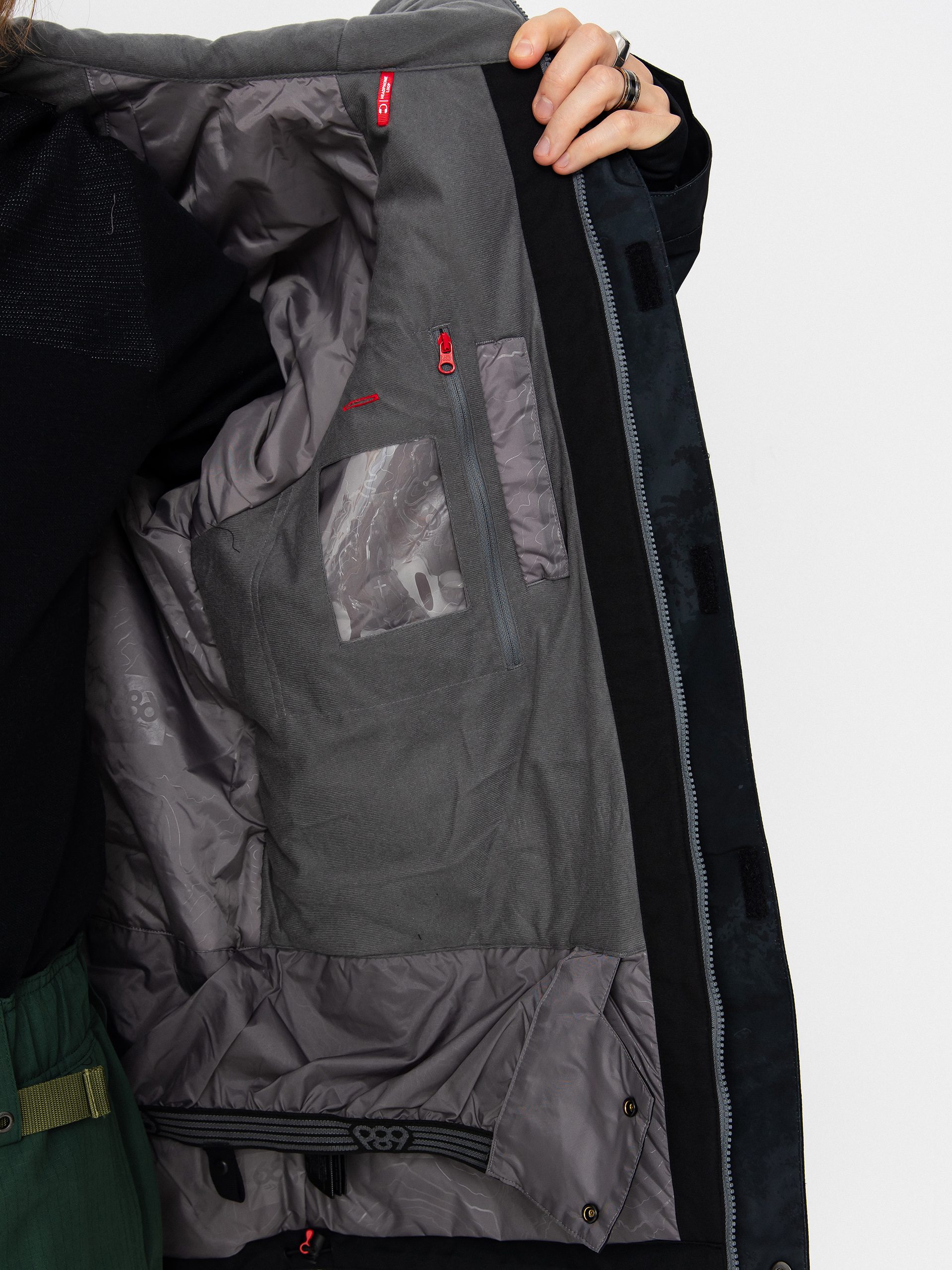 Чоловіча Сноубордична куртка 686 Geo Insulated (black hemisphere)