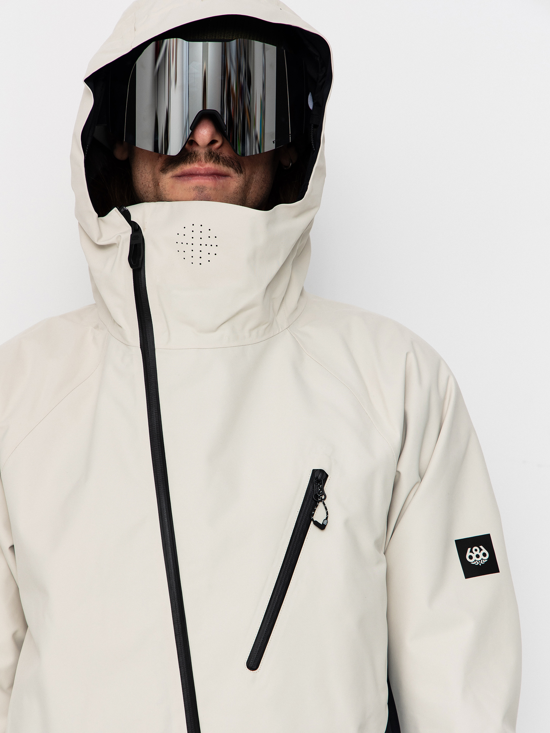 Чоловіча Сноубордична куртка 686 Hydra Thermagraph (limestone colorblock)