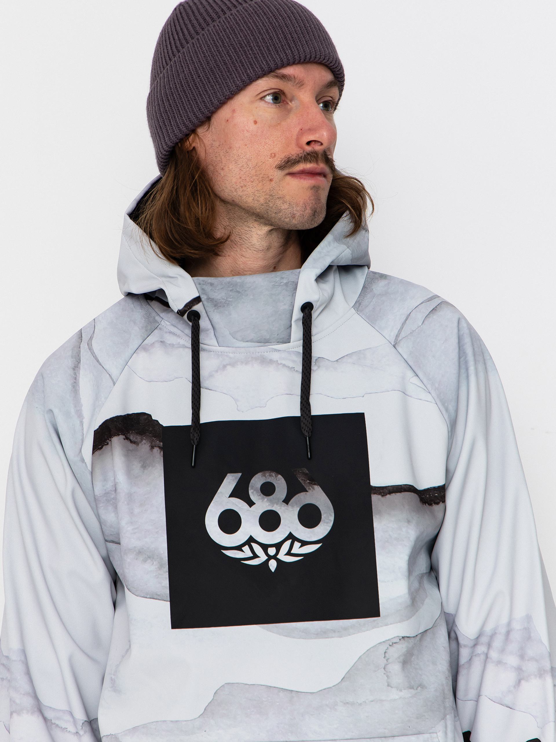 Чоловіча Термосвітшот 686 Waterproof HD (smoke mountain print)