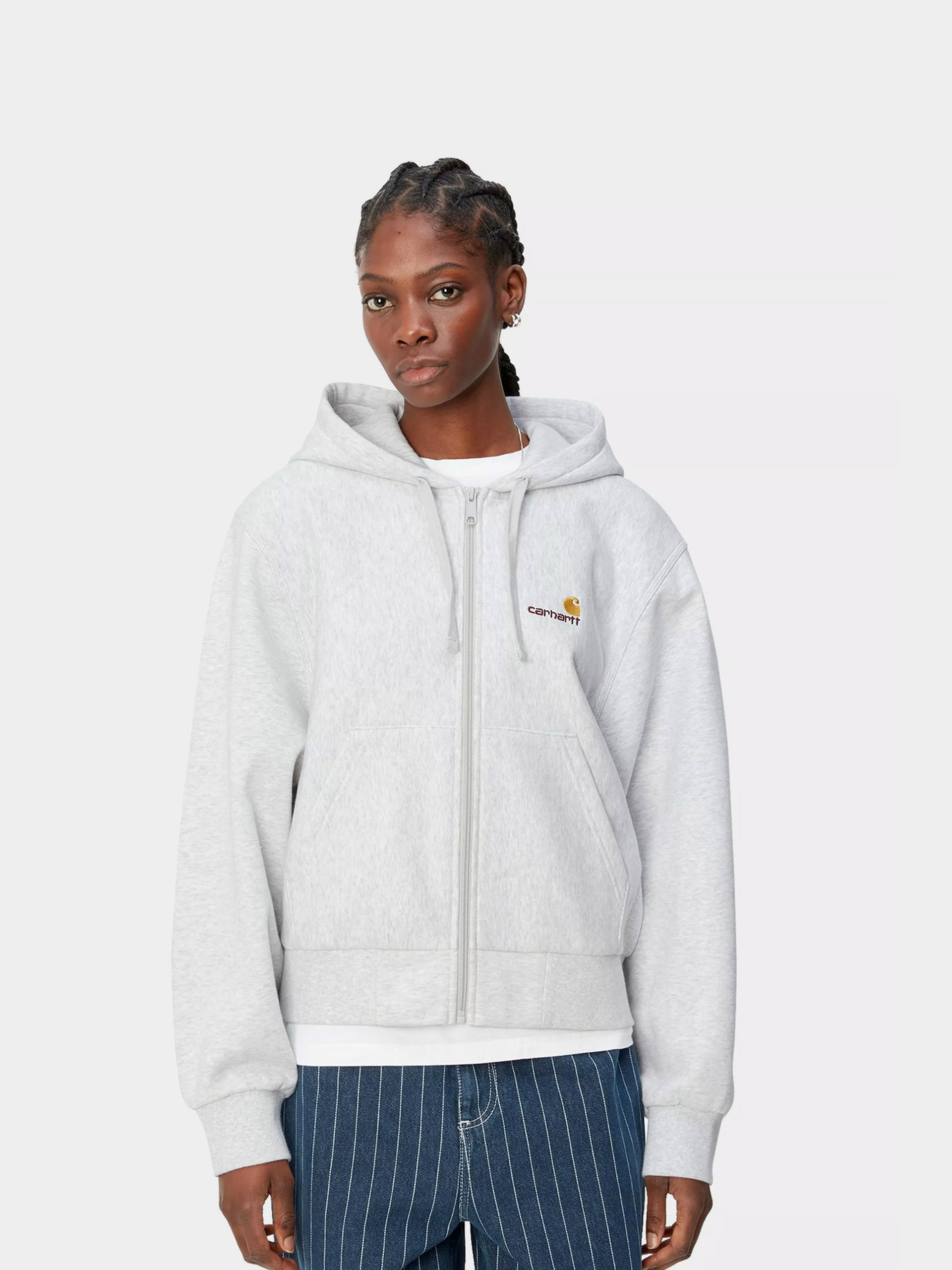Худі Carhartt WIP American Script ZHD Wmn (ash heather)