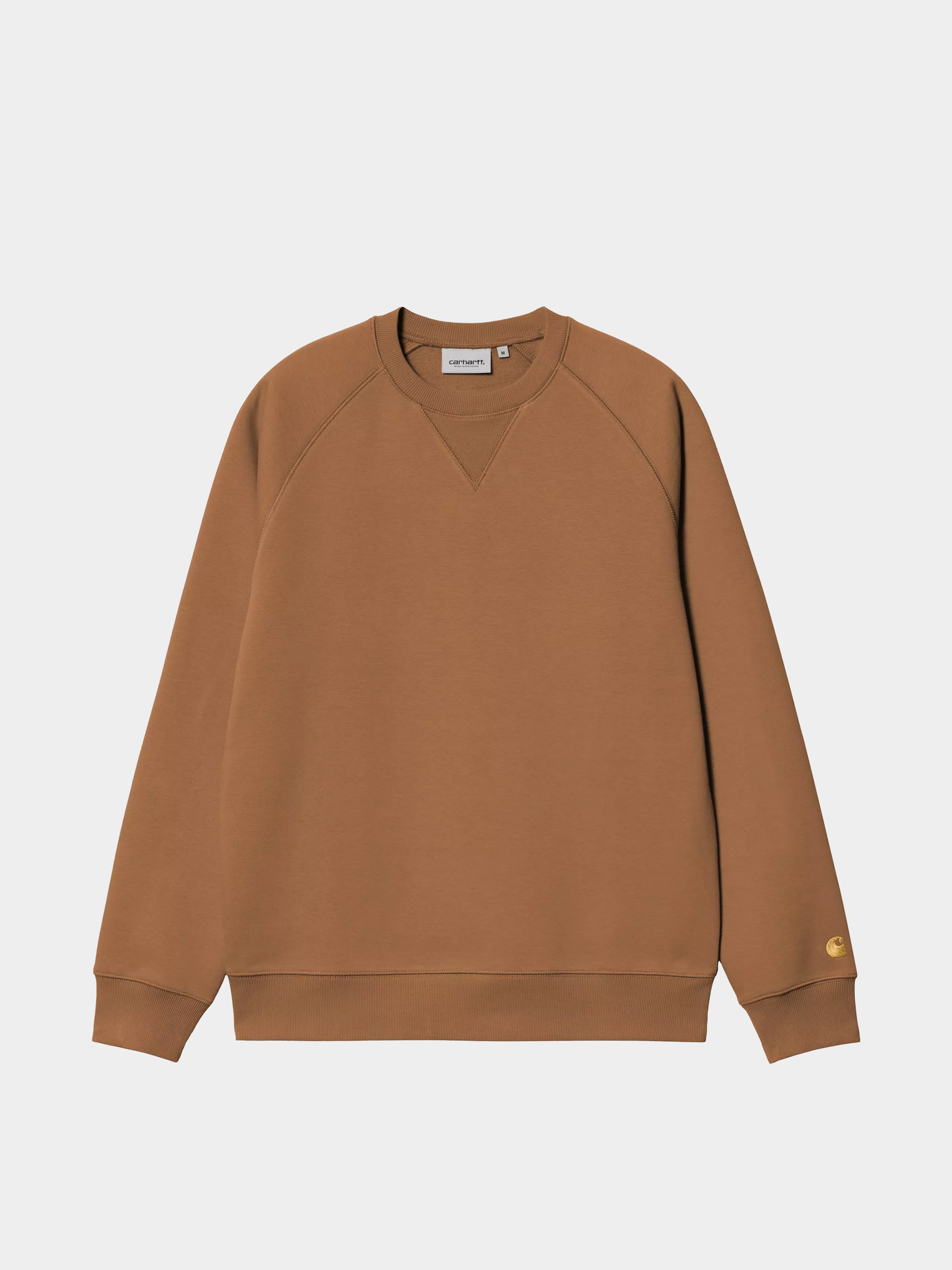 Світшот Carhartt WIP Chase (hamilton brown/gold)
