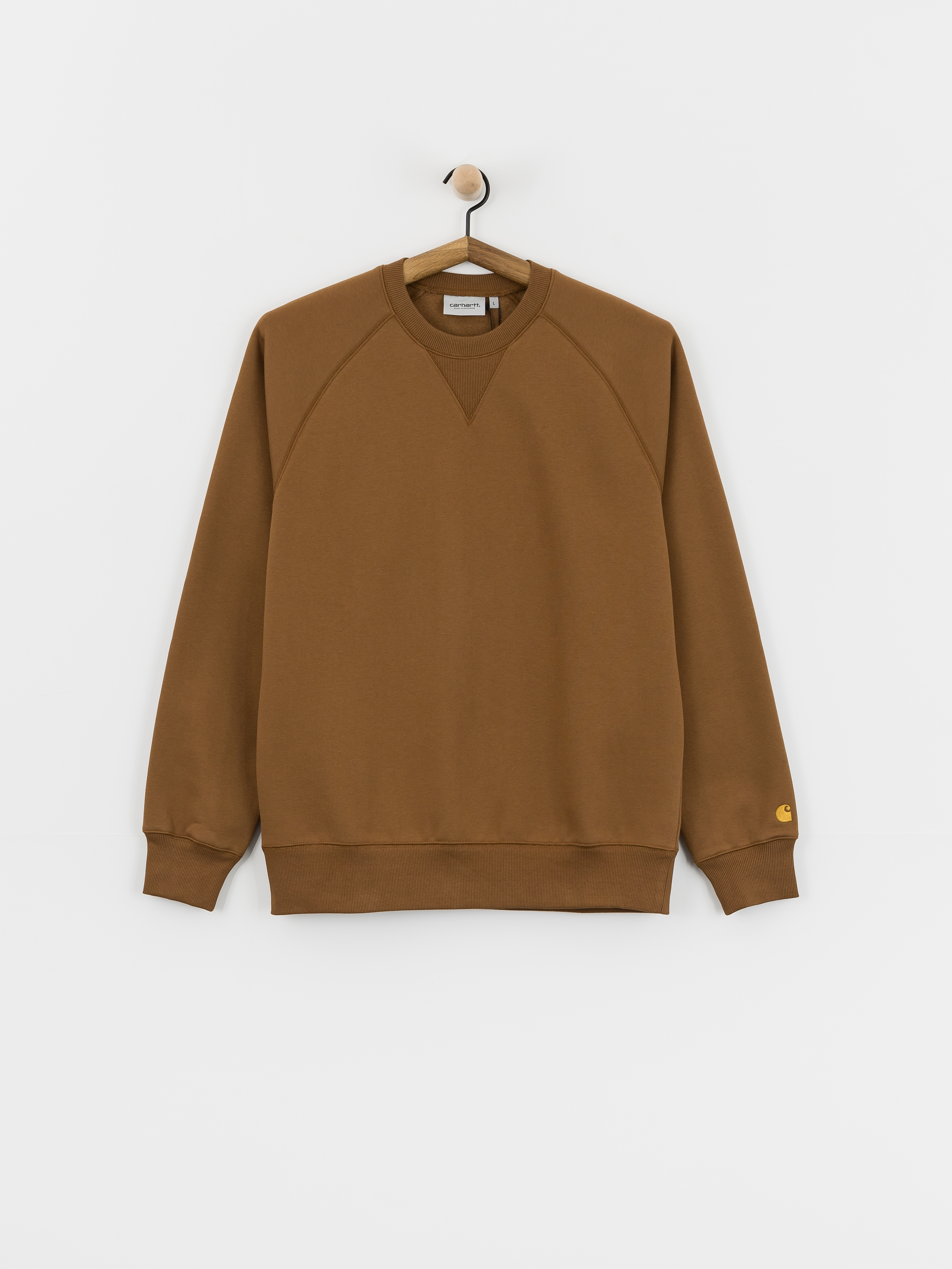 Світшот Carhartt WIP Chase (hamilton brown/gold)