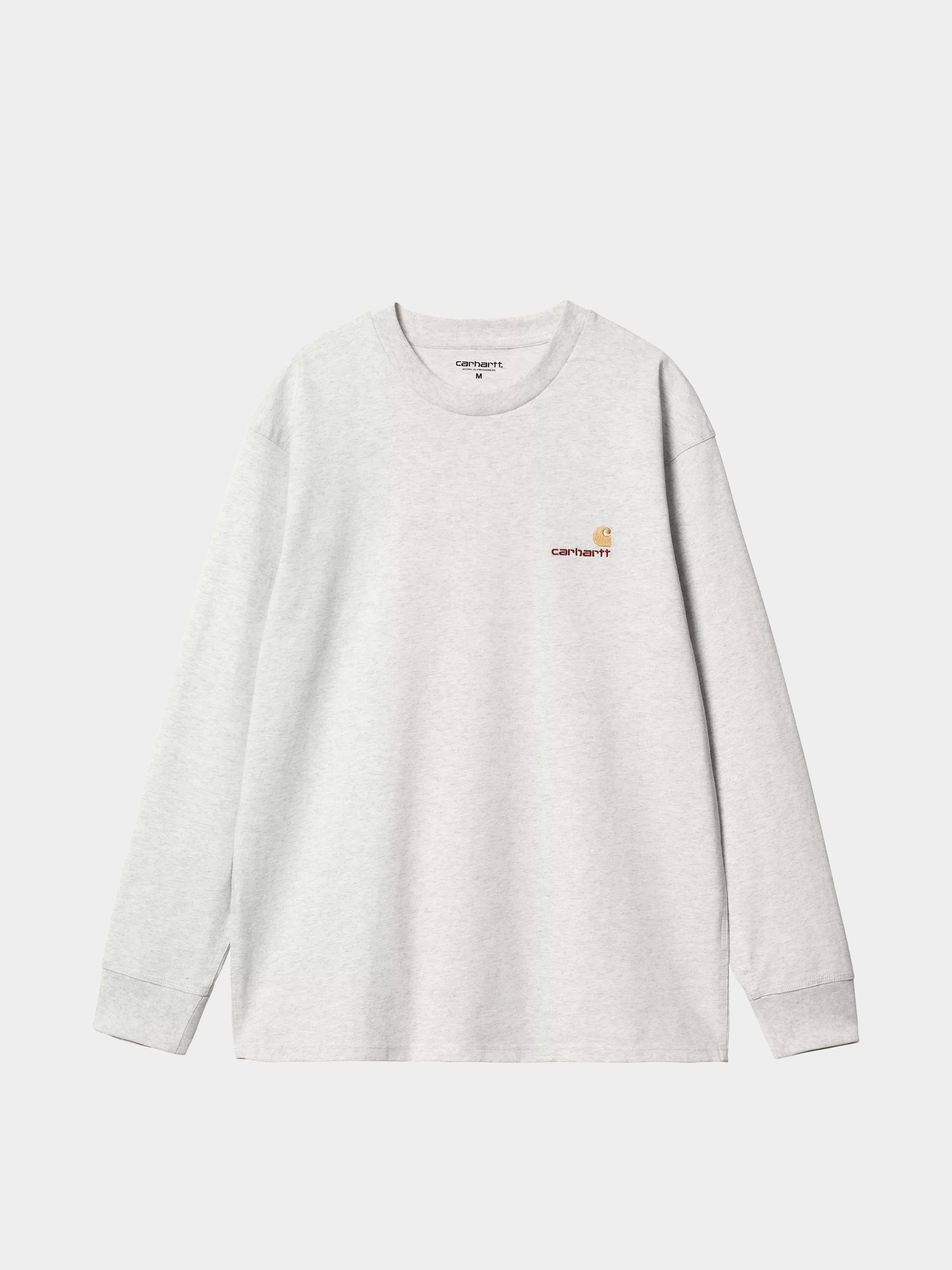 Лонгслів Carhartt WIP American Script (ash heather)