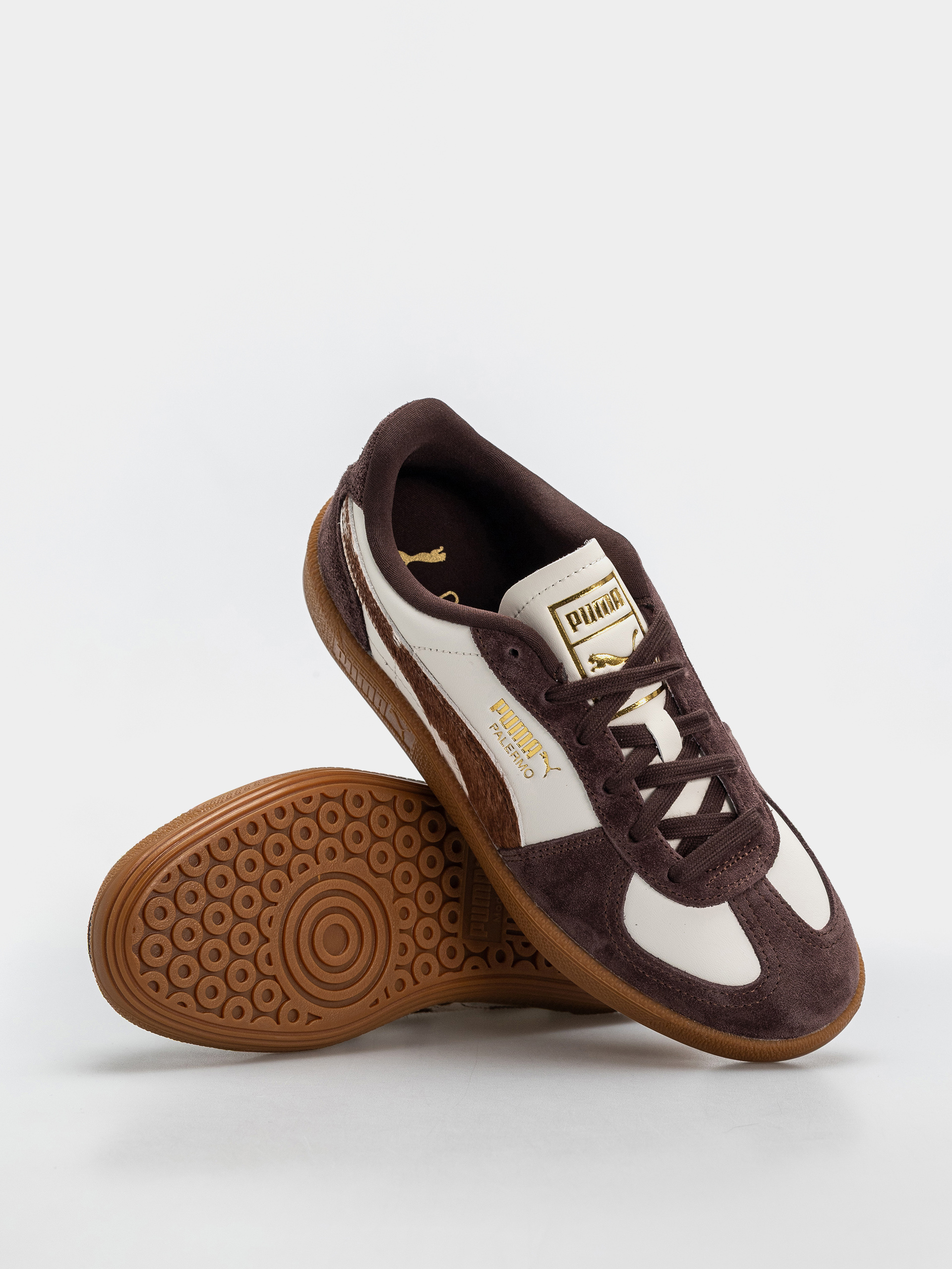 Взуття Puma Palermo Cow Wmn (warm white/chocolate brown/gum)
