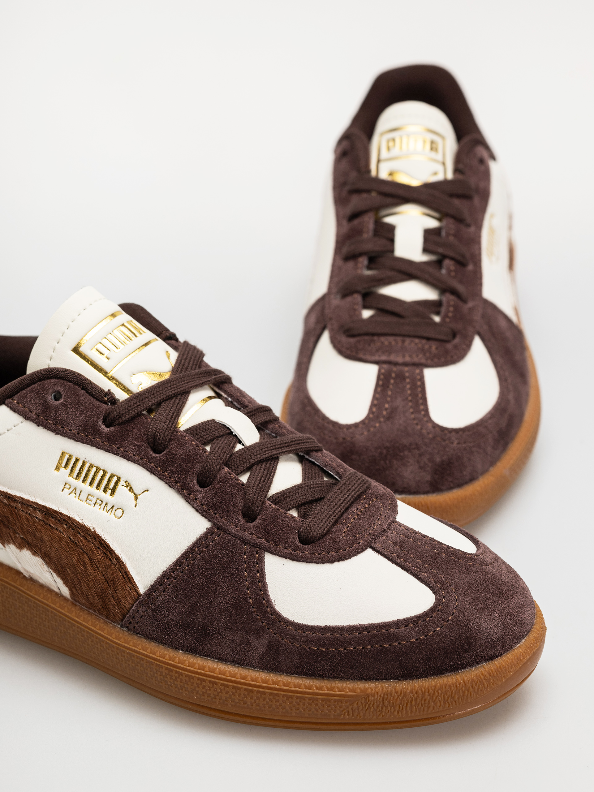 Взуття Puma Palermo Cow Wmn (warm white/chocolate brown/gum)