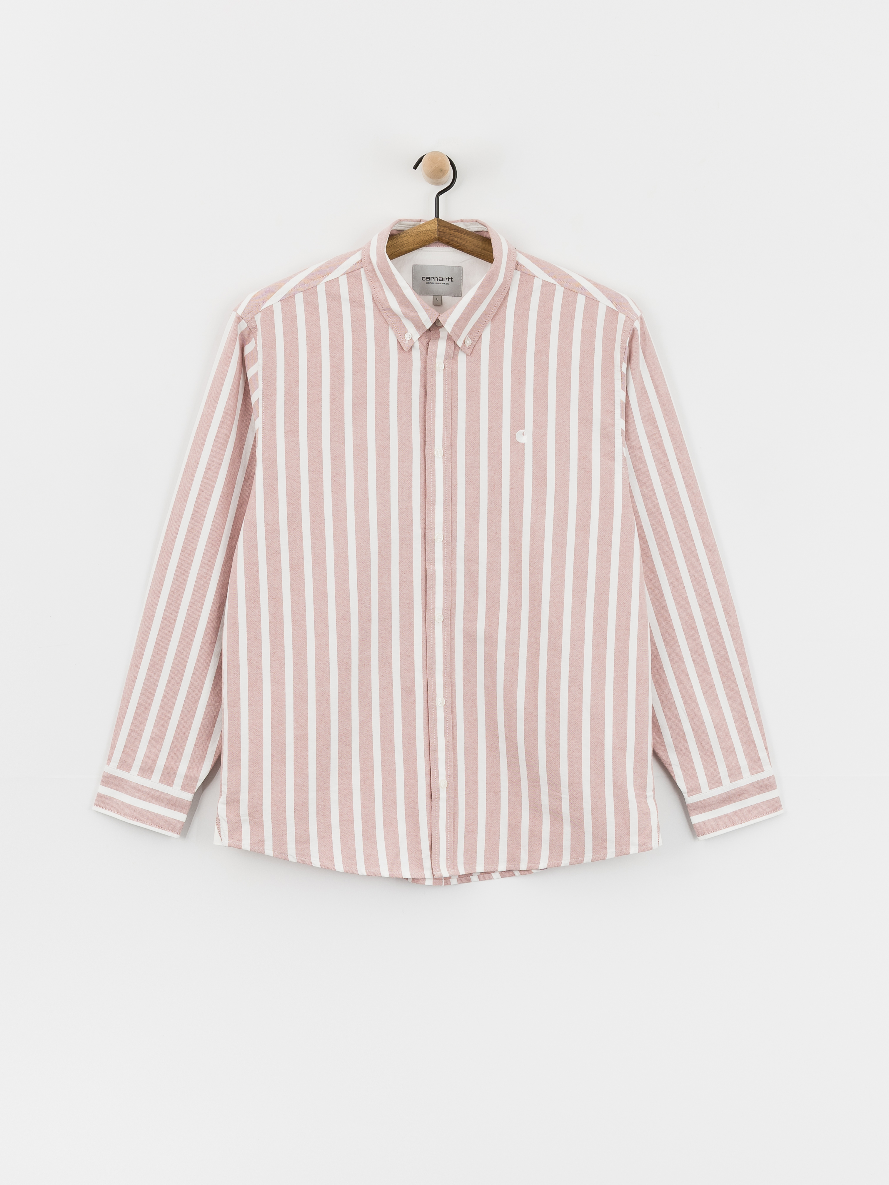 u0421u043eu0440u043eu0447u043au0430 Carhartt WIP Deven (deven stripe/oxide red/white)