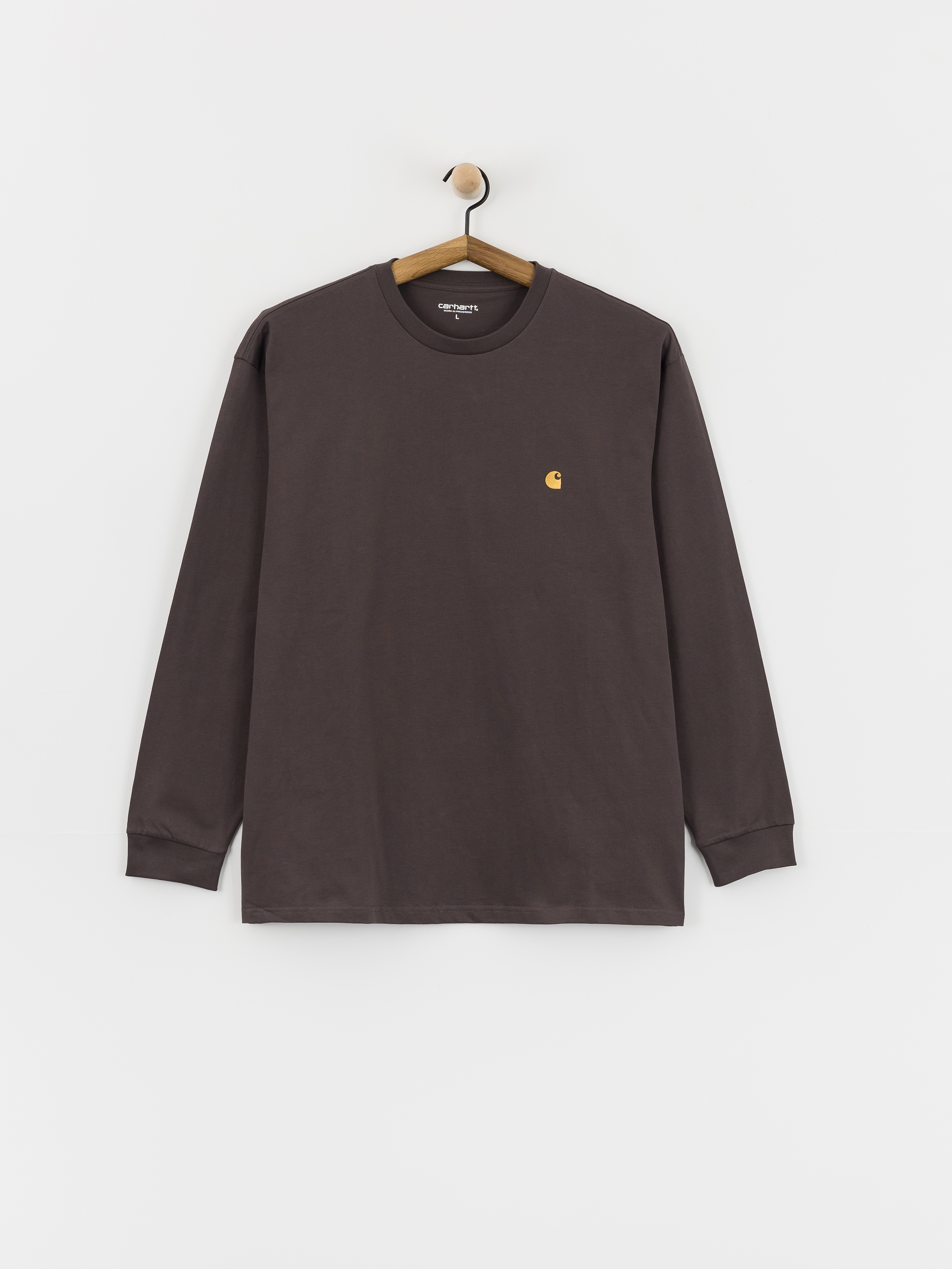 Лонгслів Carhartt WIP Chase (shale/gold)