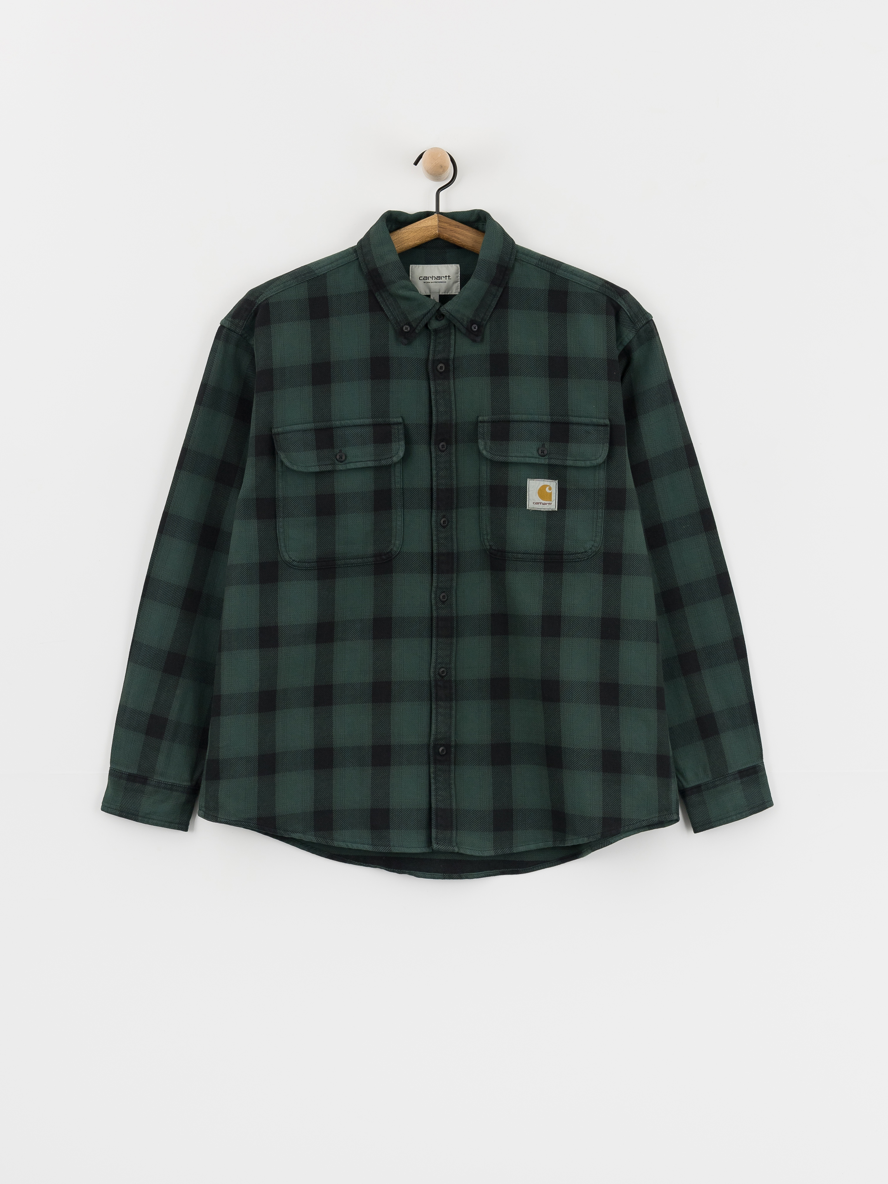 Сорочка Carhartt WIP Edmands (edmands check/natural/kale green)