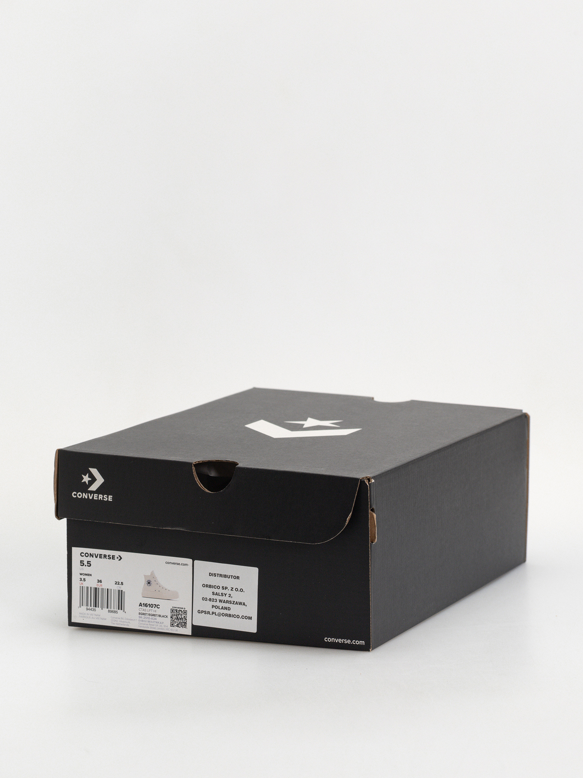 Кеди Converse Chuck Taylor All Star Lift Hi Wmn (egret/egret/black)