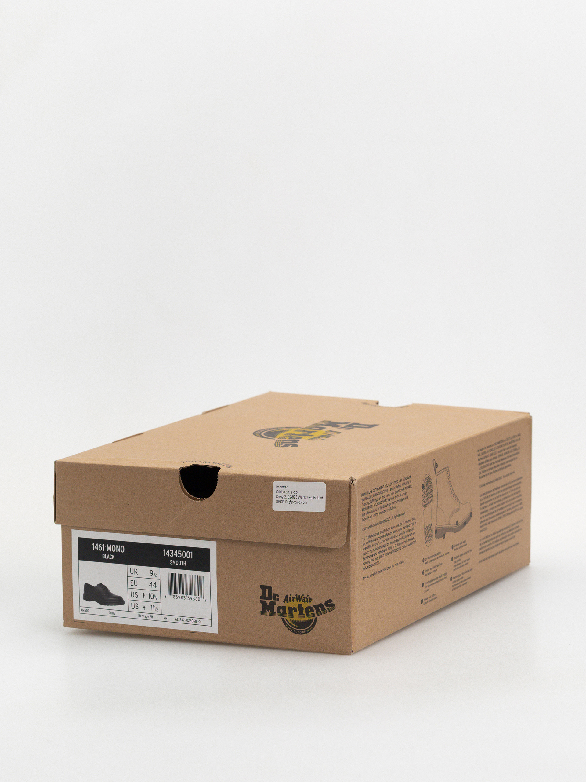 Взуття Dr. Martens 1461 Mono (black smooth)