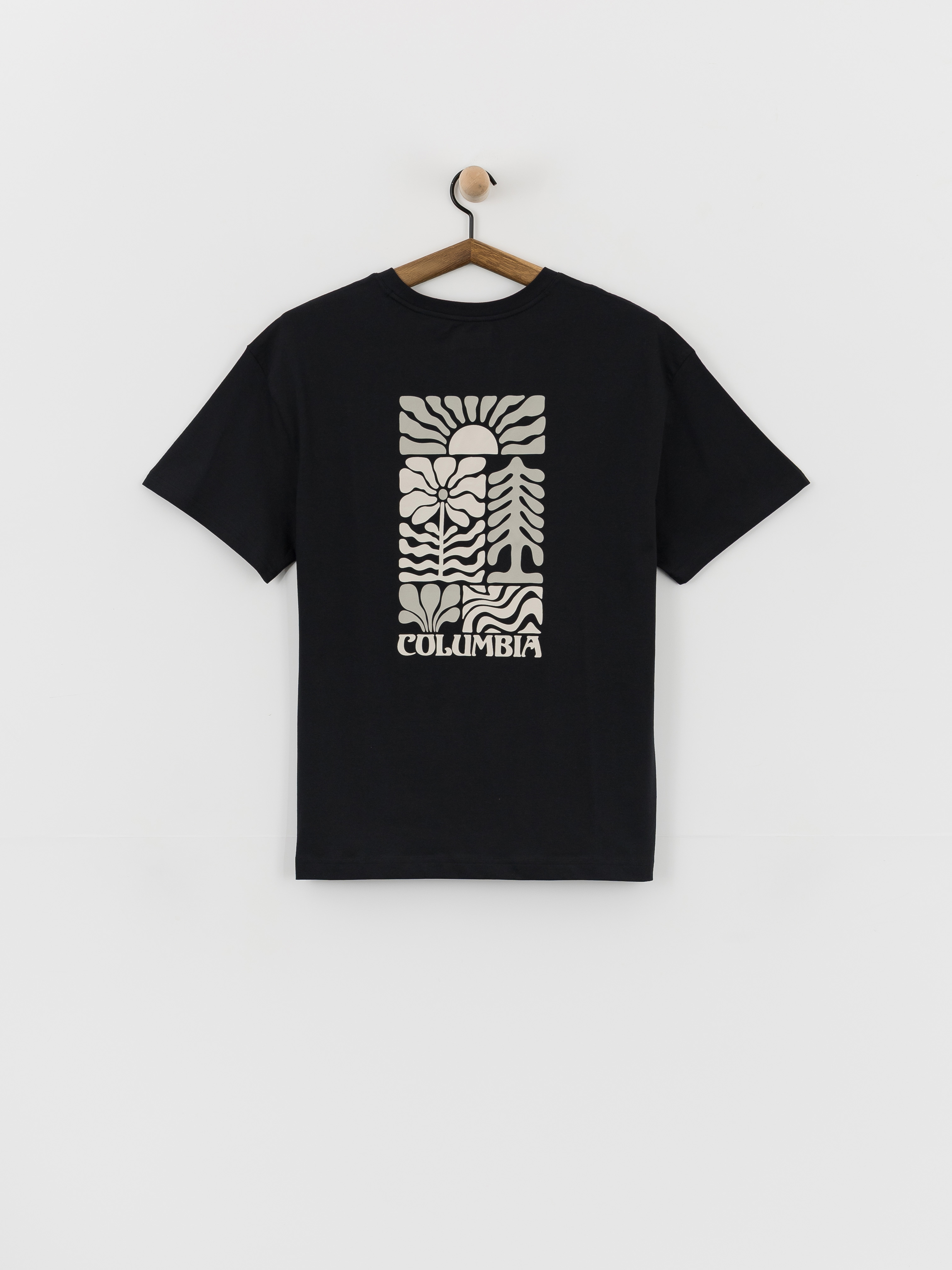 Футболка Columbia Rolling Bend Graphic Oversized Wmn (black/floral groove)