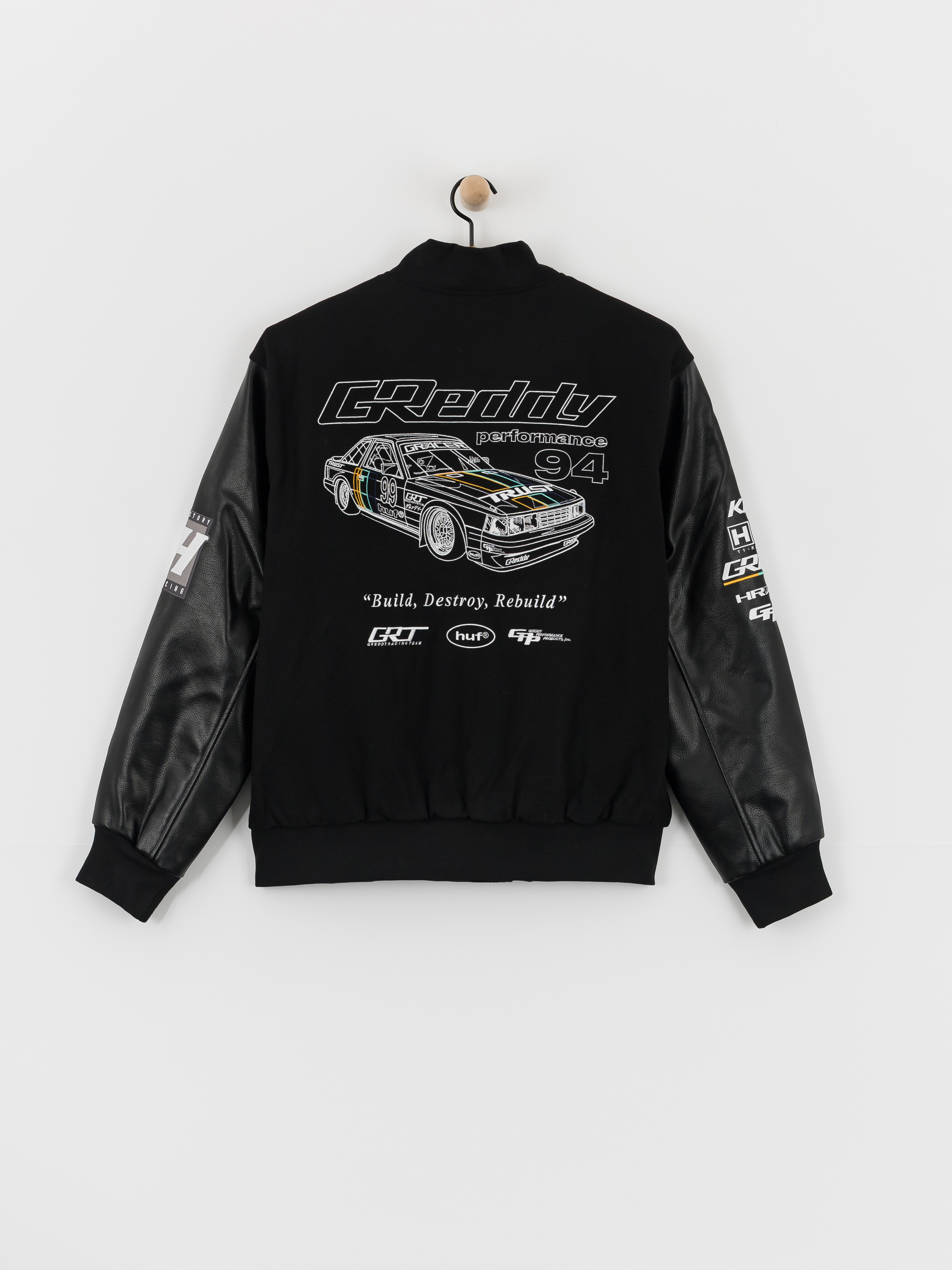 Куртка HUF X Greddy Varsity (black)
