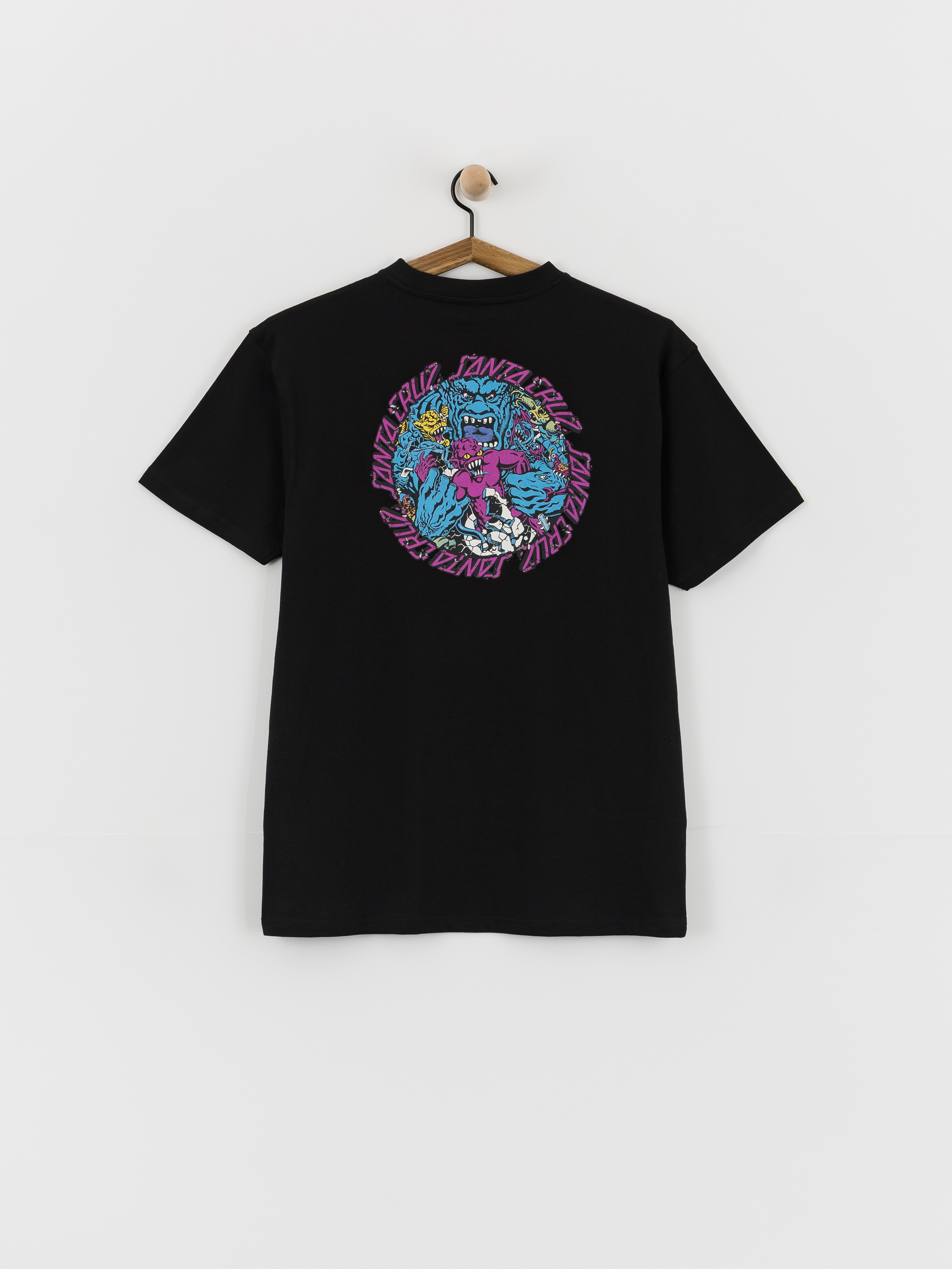 Футболка Santa Cruz Roskopp Monster Strip (black)
