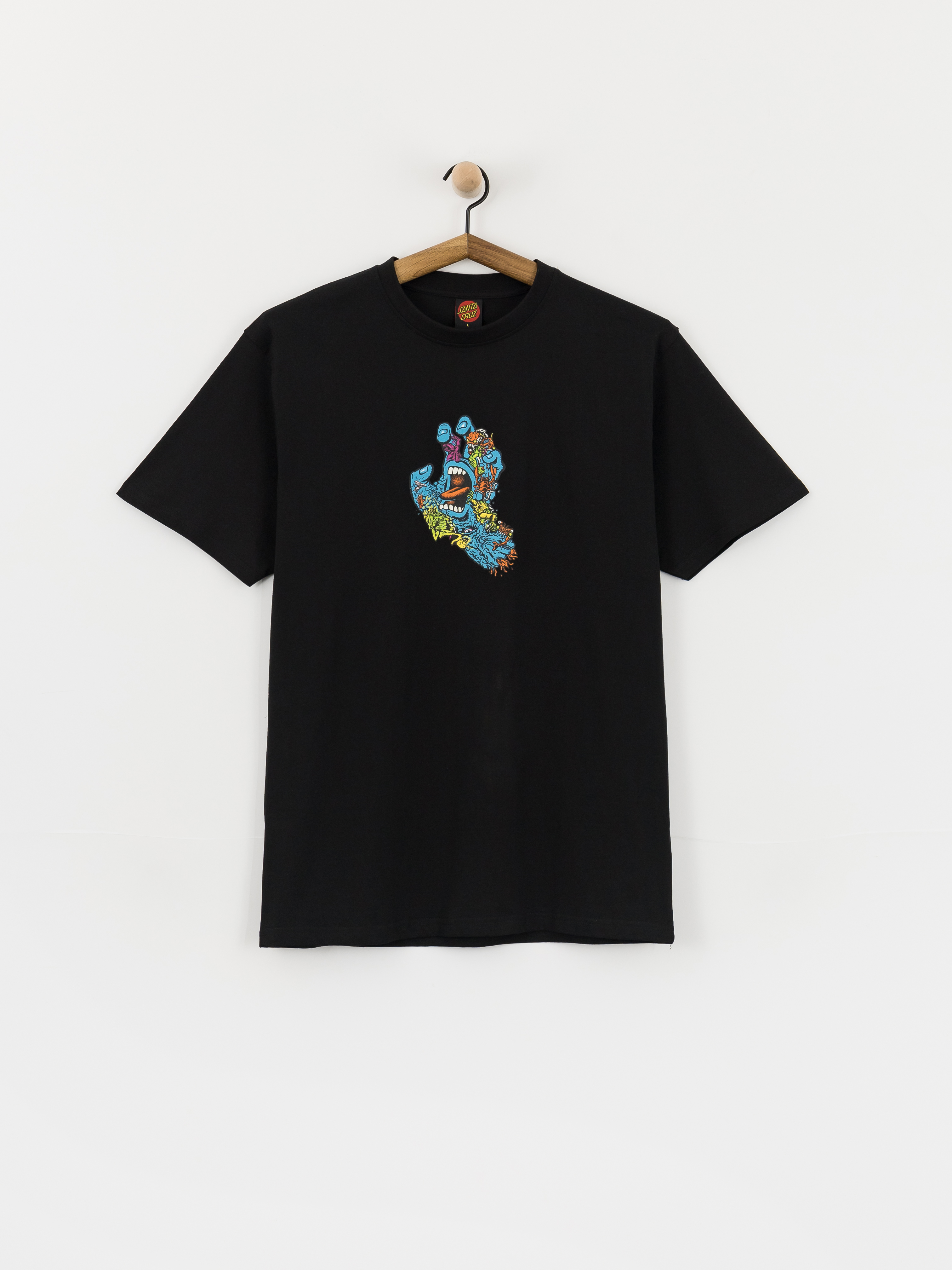 Футболка Santa Cruz Roskopp Screaming Five Frnt (black)