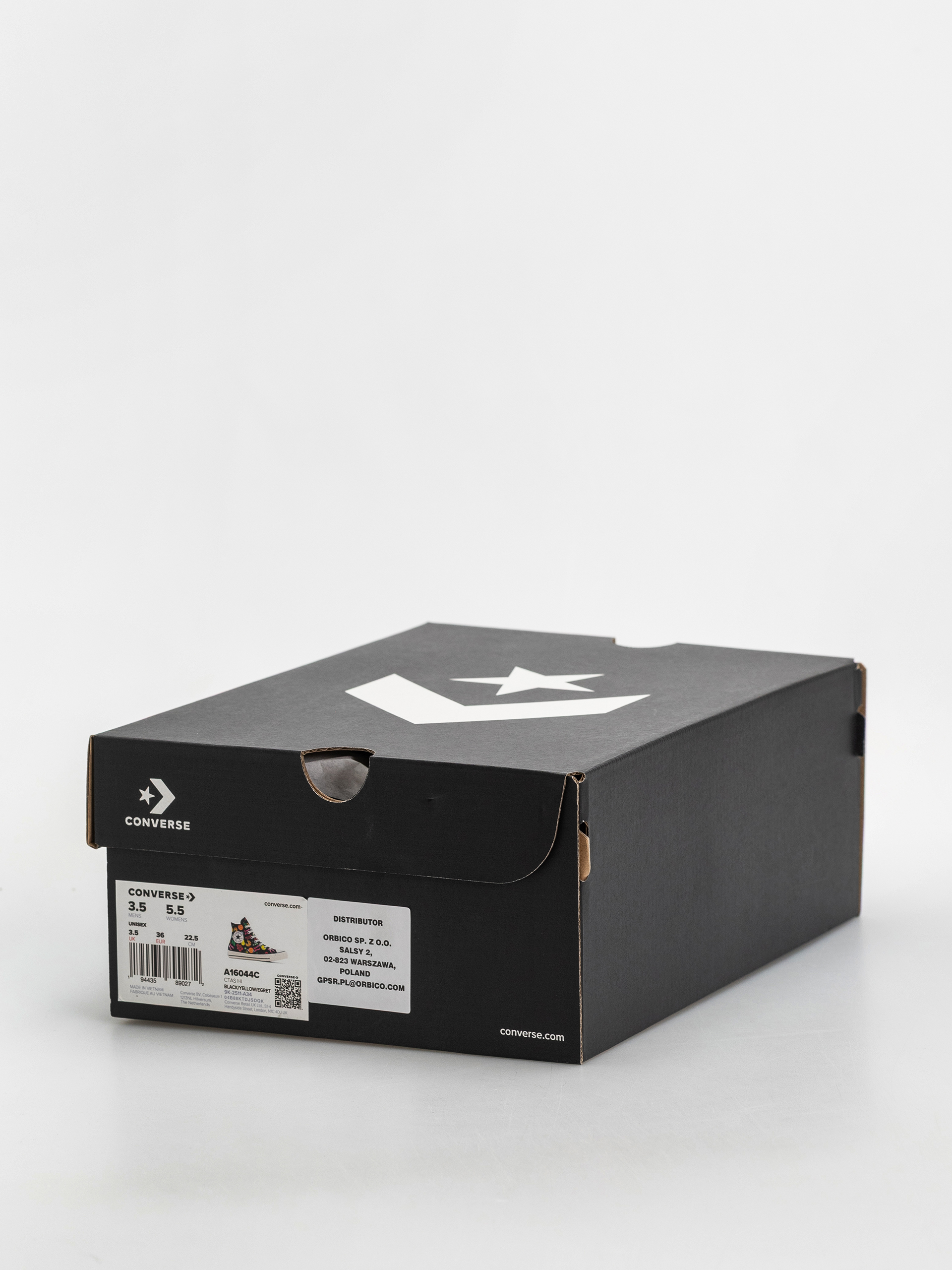 Кеди Converse Chuck Taylor All Star Hi (black/yellow/egret)