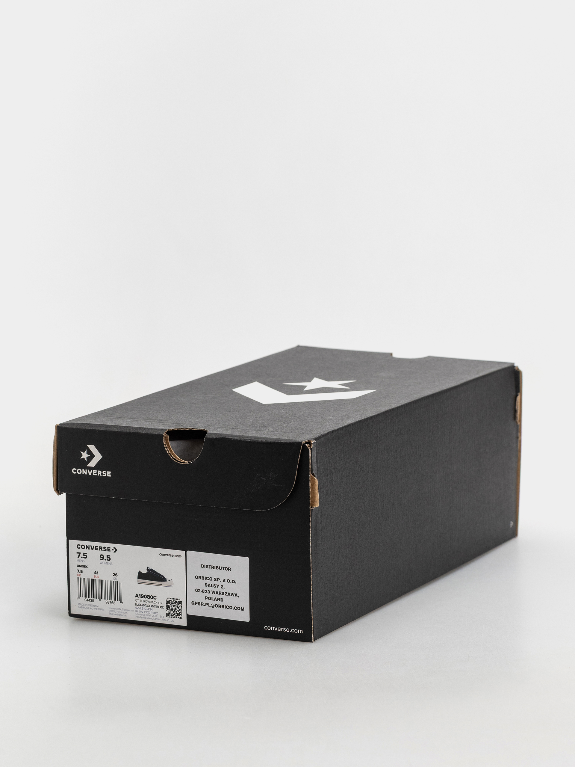 Кеди Converse Chuck Taylor Throwback Ox (black/vintage white)