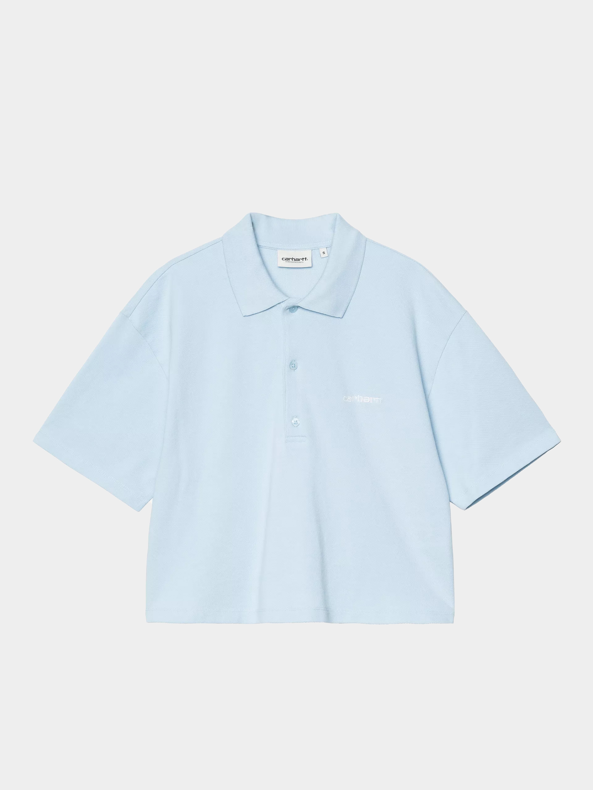 u0424u0443u0442u0431u043eu043bu043au0430 Carhartt WIP Script Polo Wmn (icaria/white)