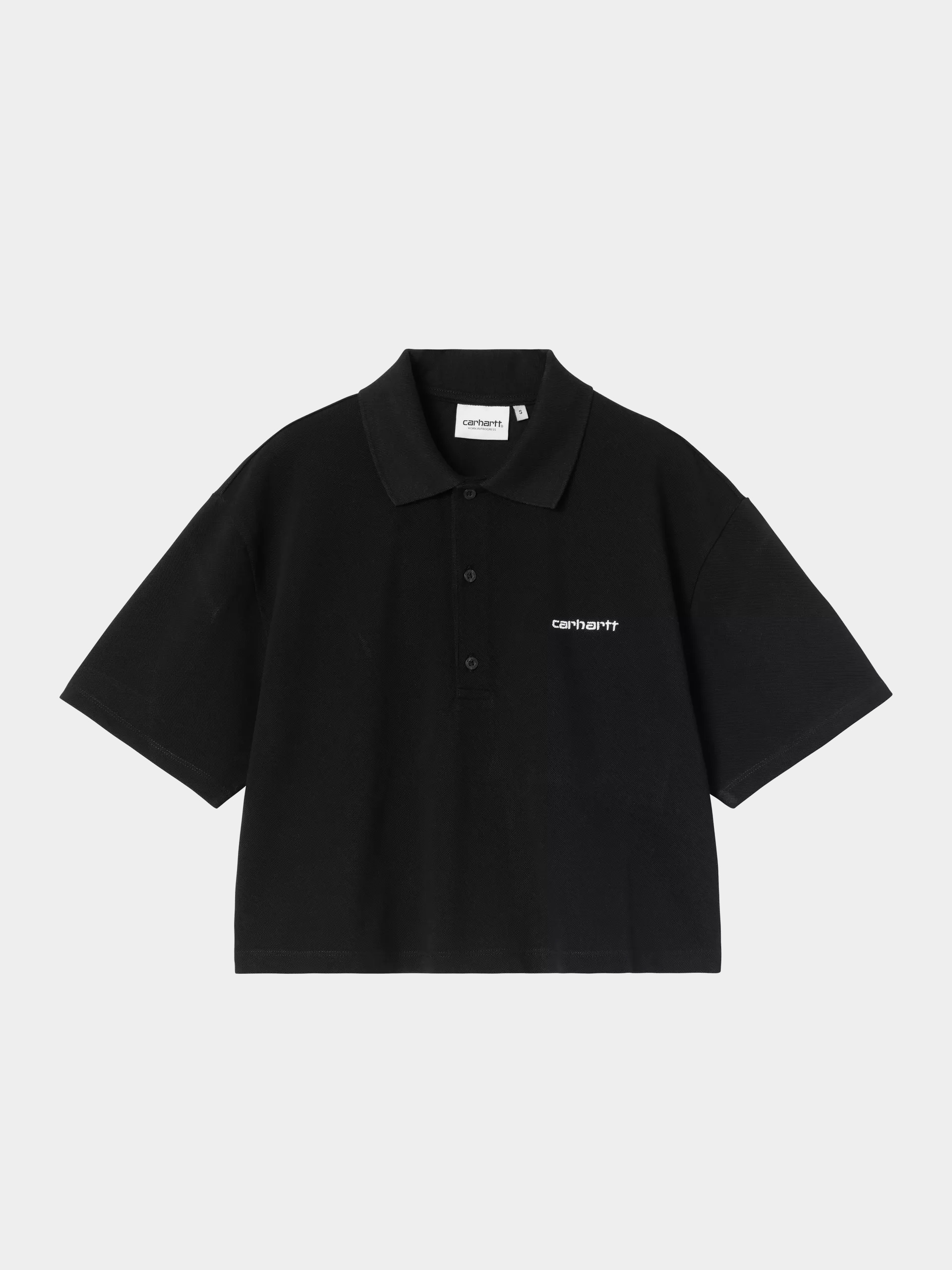u0424u0443u0442u0431u043eu043bu043au0430 Carhartt WIP Script Polo Wmn (black/white)