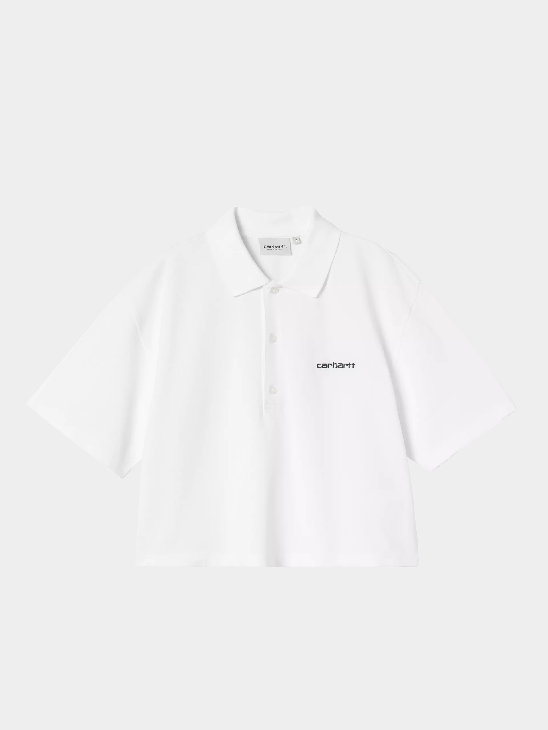 Футболка Carhartt WIP Script Polo Wmn (white/black)