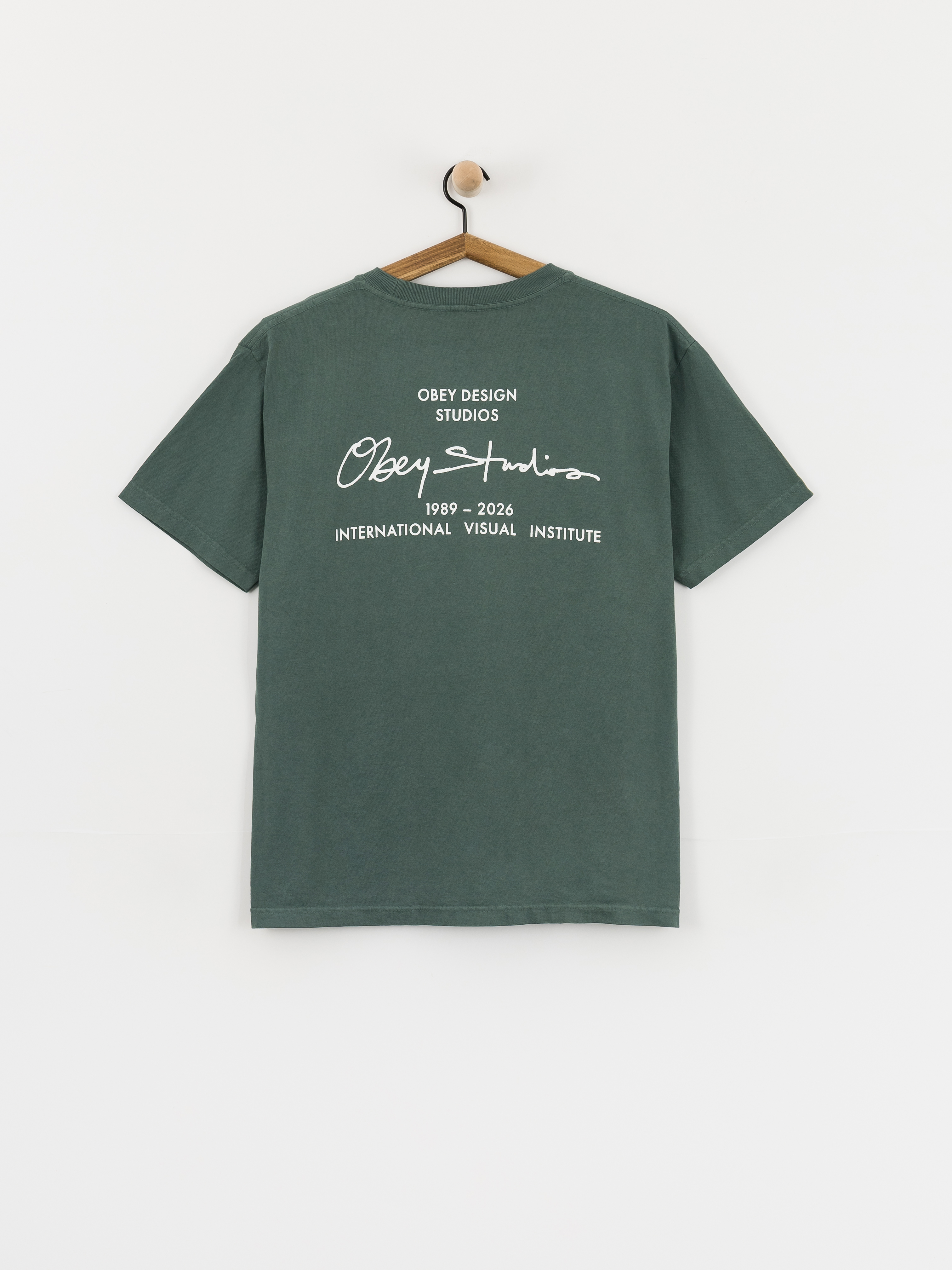 Футболка OBEY Institute (pigment rainforest)