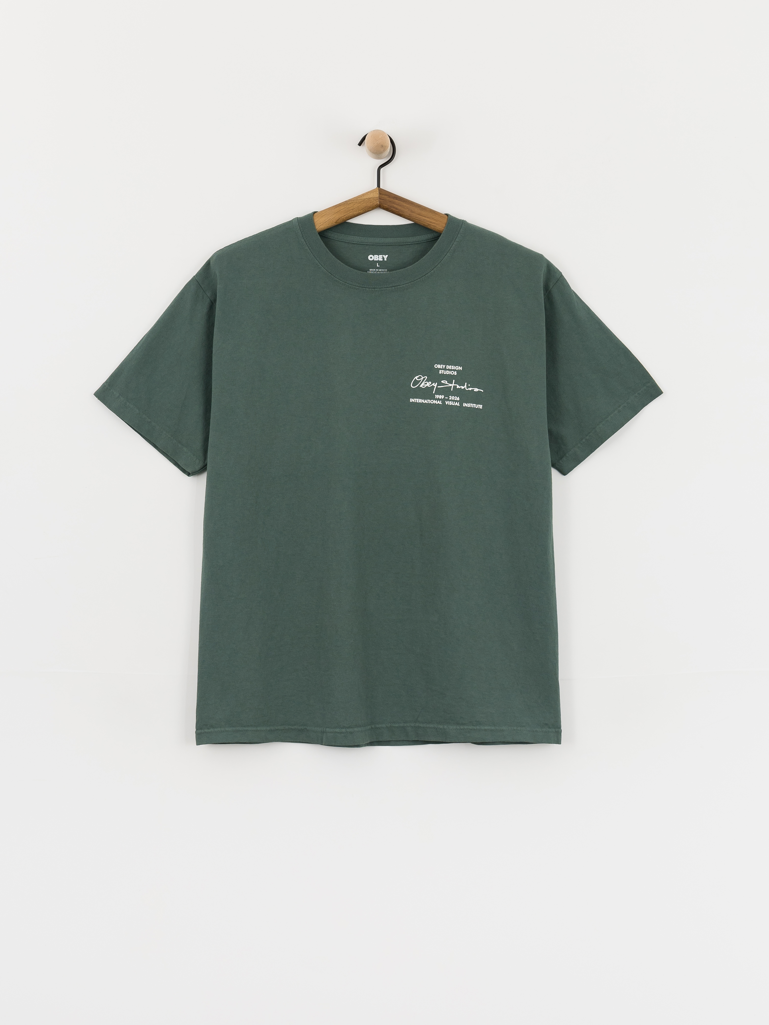 Футболка OBEY Institute (pigment rainforest)