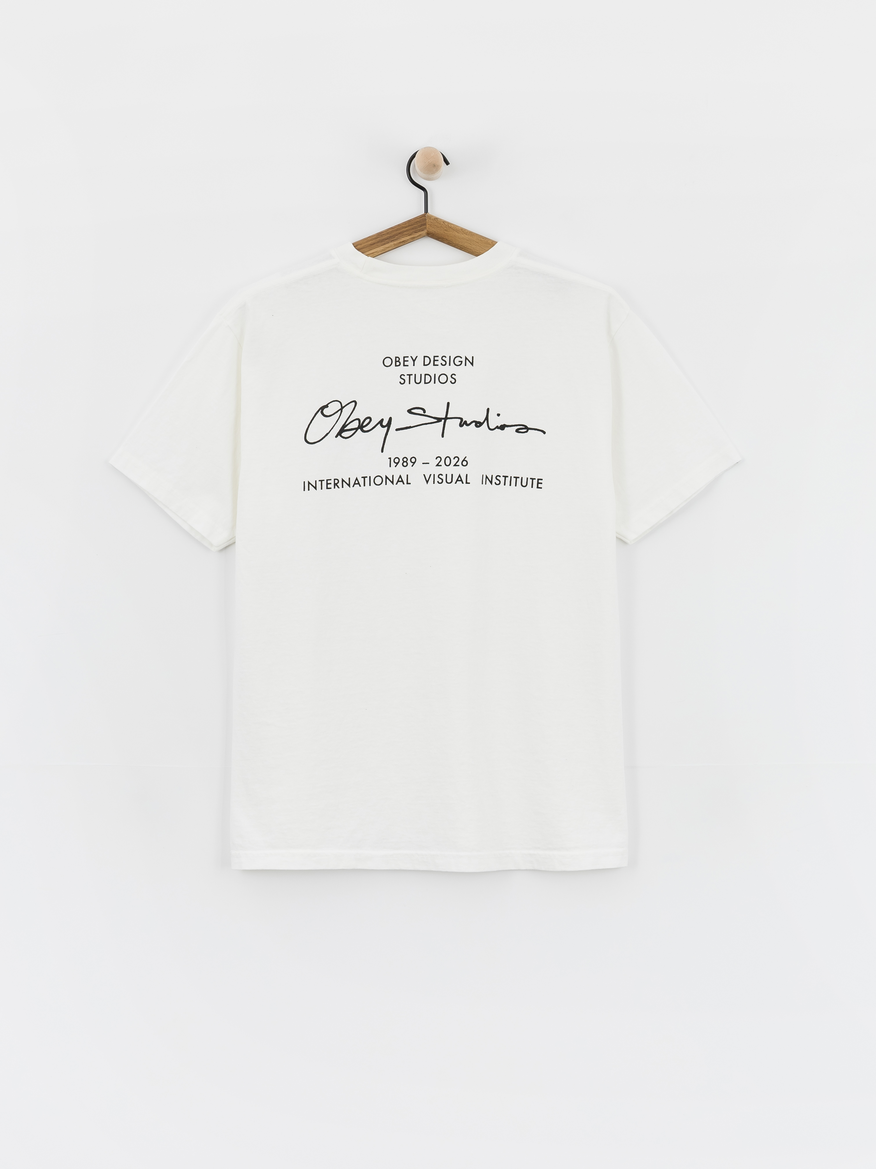 Футболка OBEY Institute (pigment vintage white)
