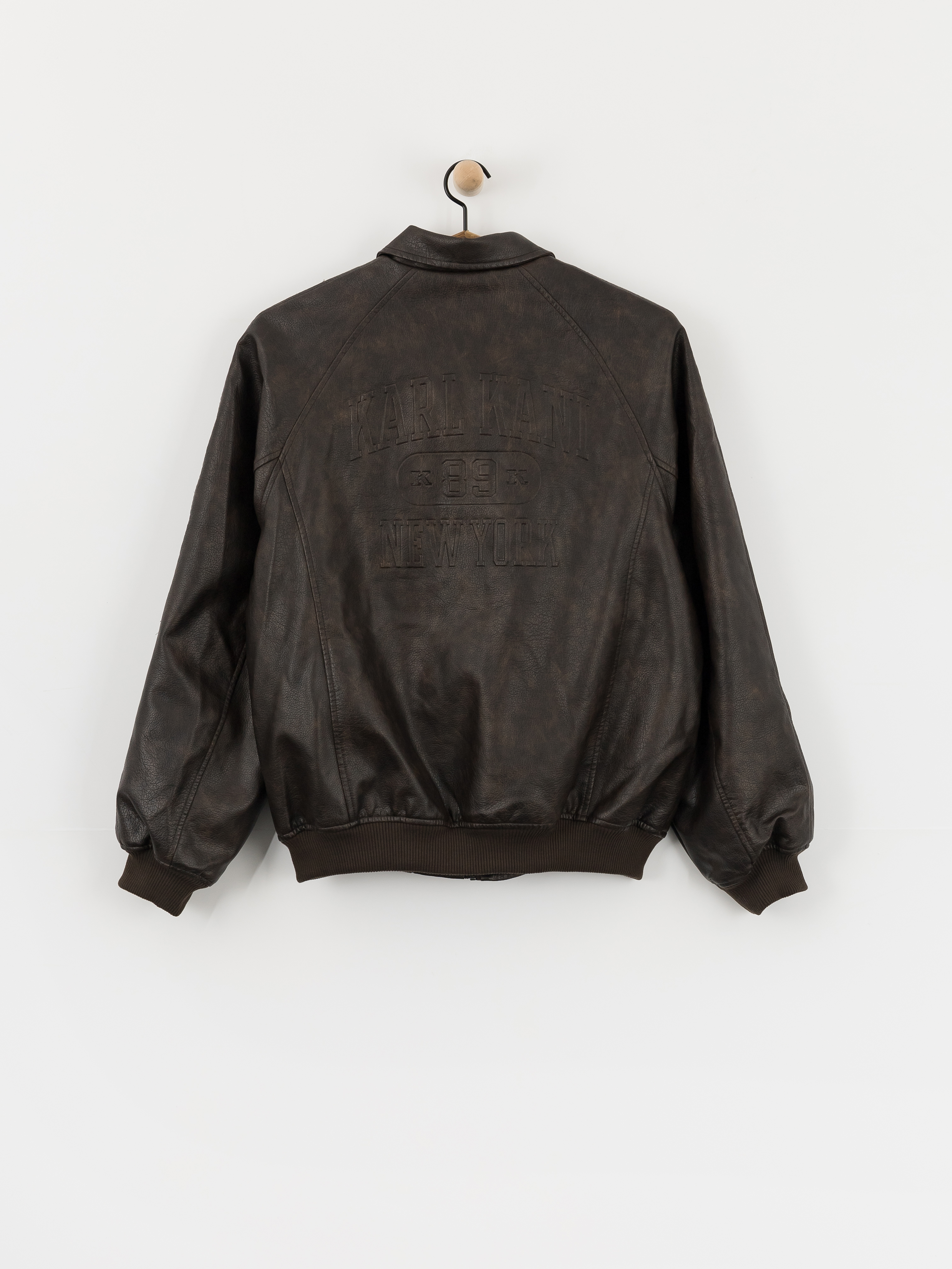 Куртка Karl Kani Signature Pu Leather Bomber (brown)