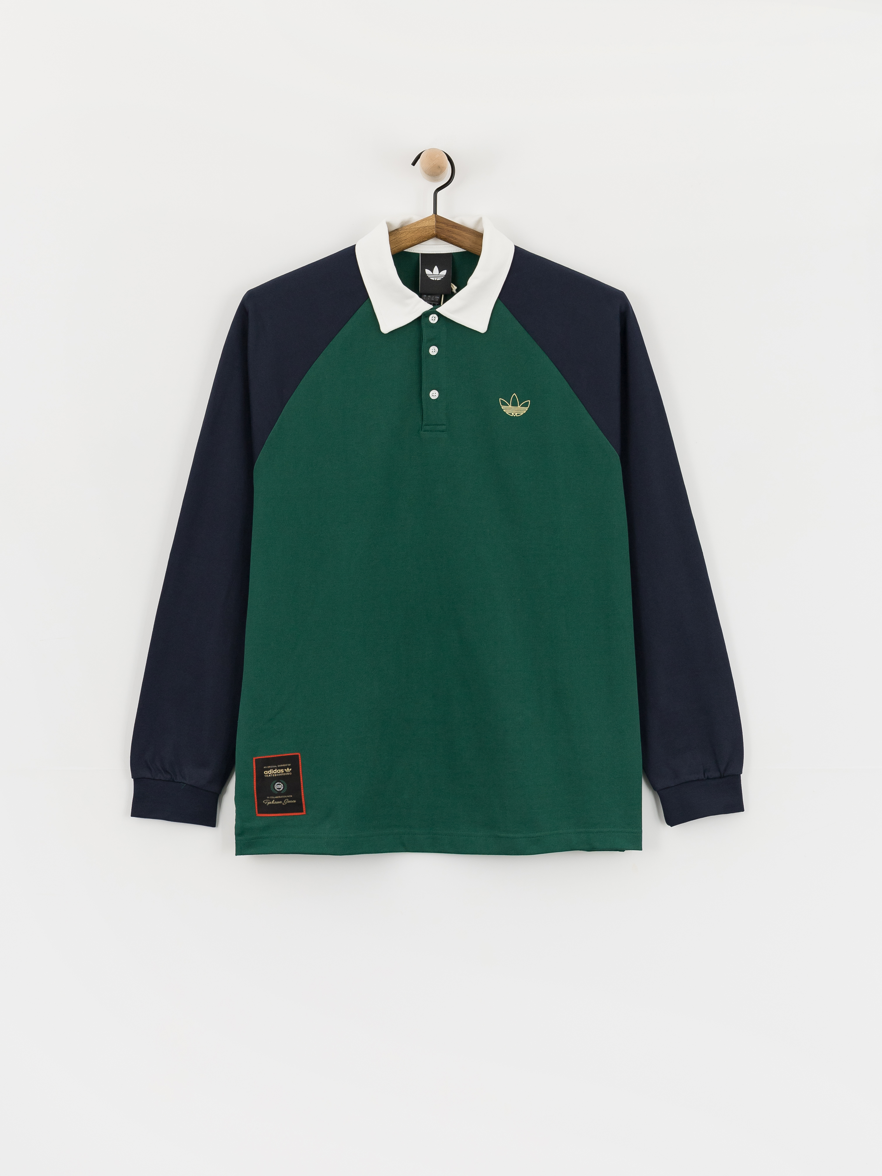 Лонгслів adidas Tyshawn Rugby (cgreen/legink)