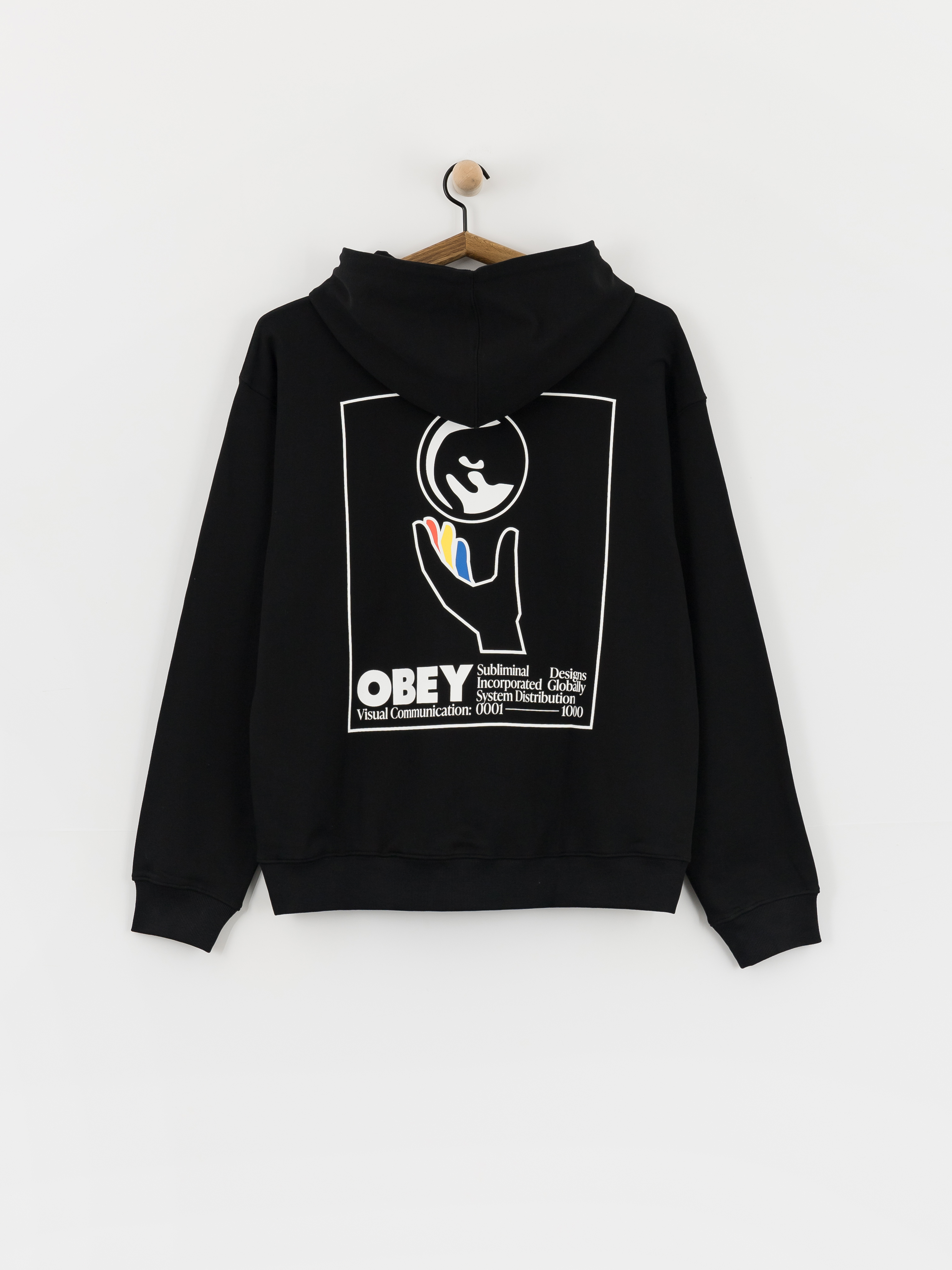 Худі OBEY Global Systems HD (black)
