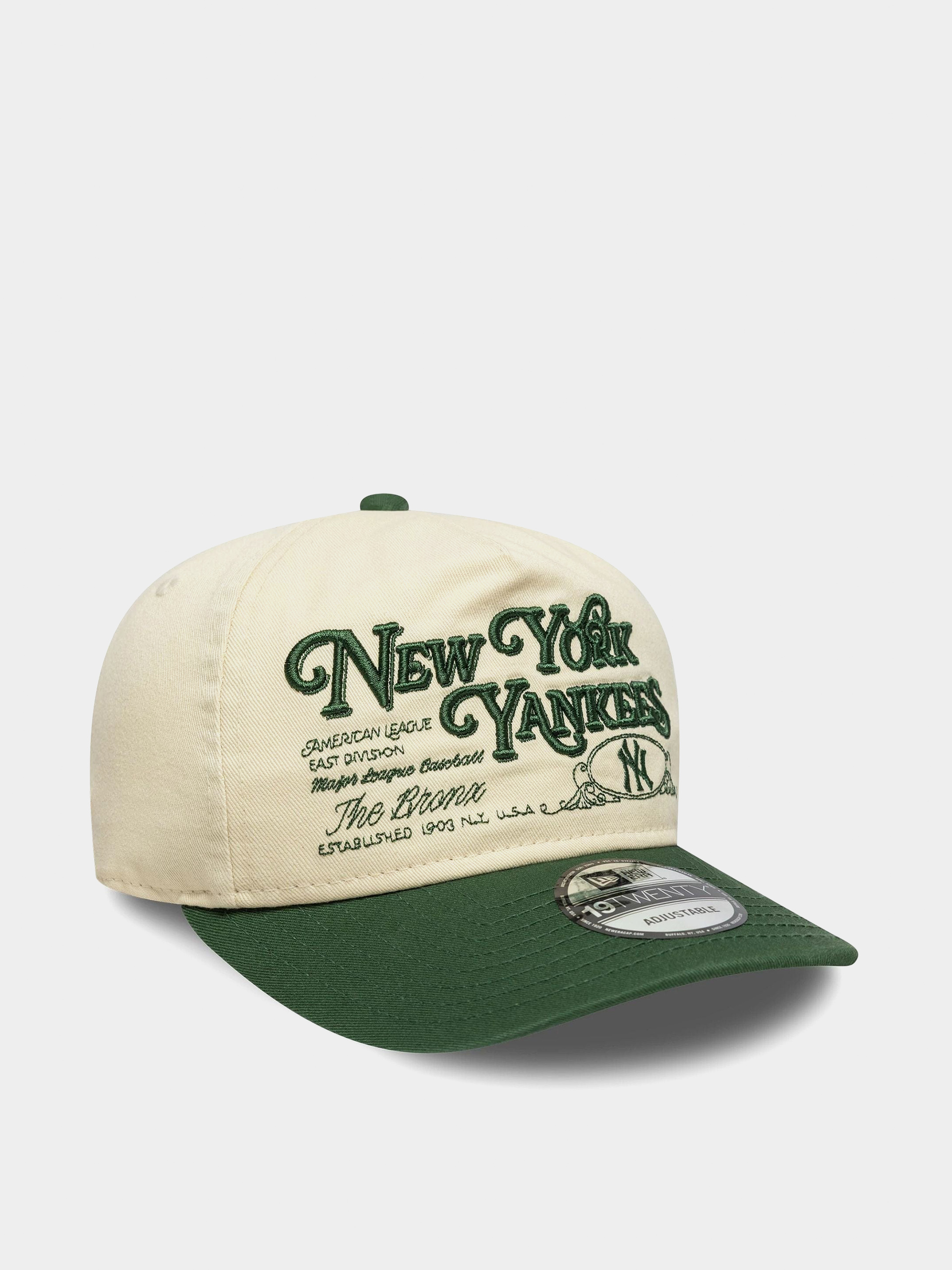 Кепка New Era Washed Graphic 19Twenty New York Yankees (light cream/cigar)