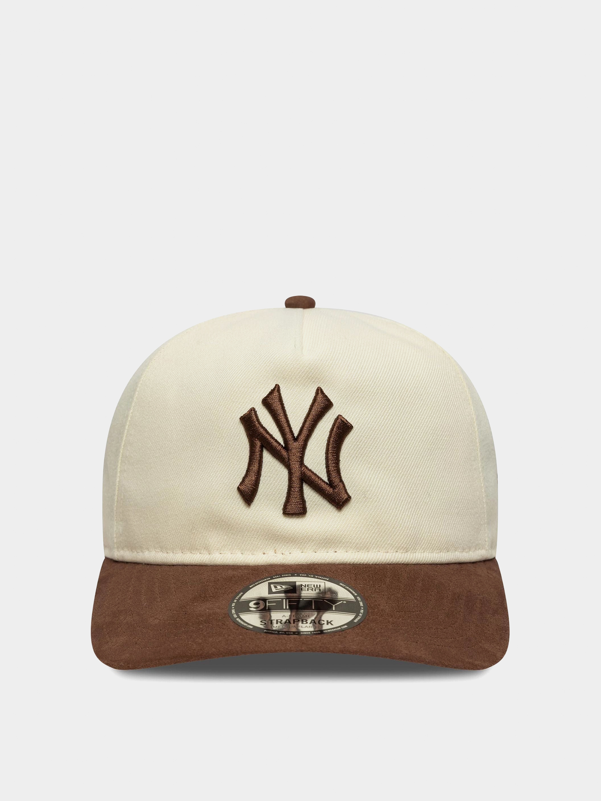 Кепка New Era Suede Visor 9Fifty New York Yankees (light cream/chestnut)