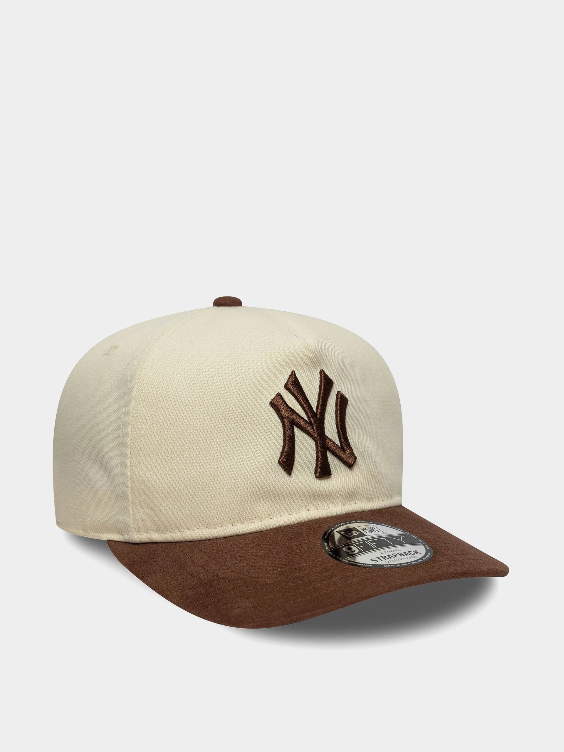 Кепка New Era Suede Visor 9Fifty New York Yankees (light cream/chestnut)