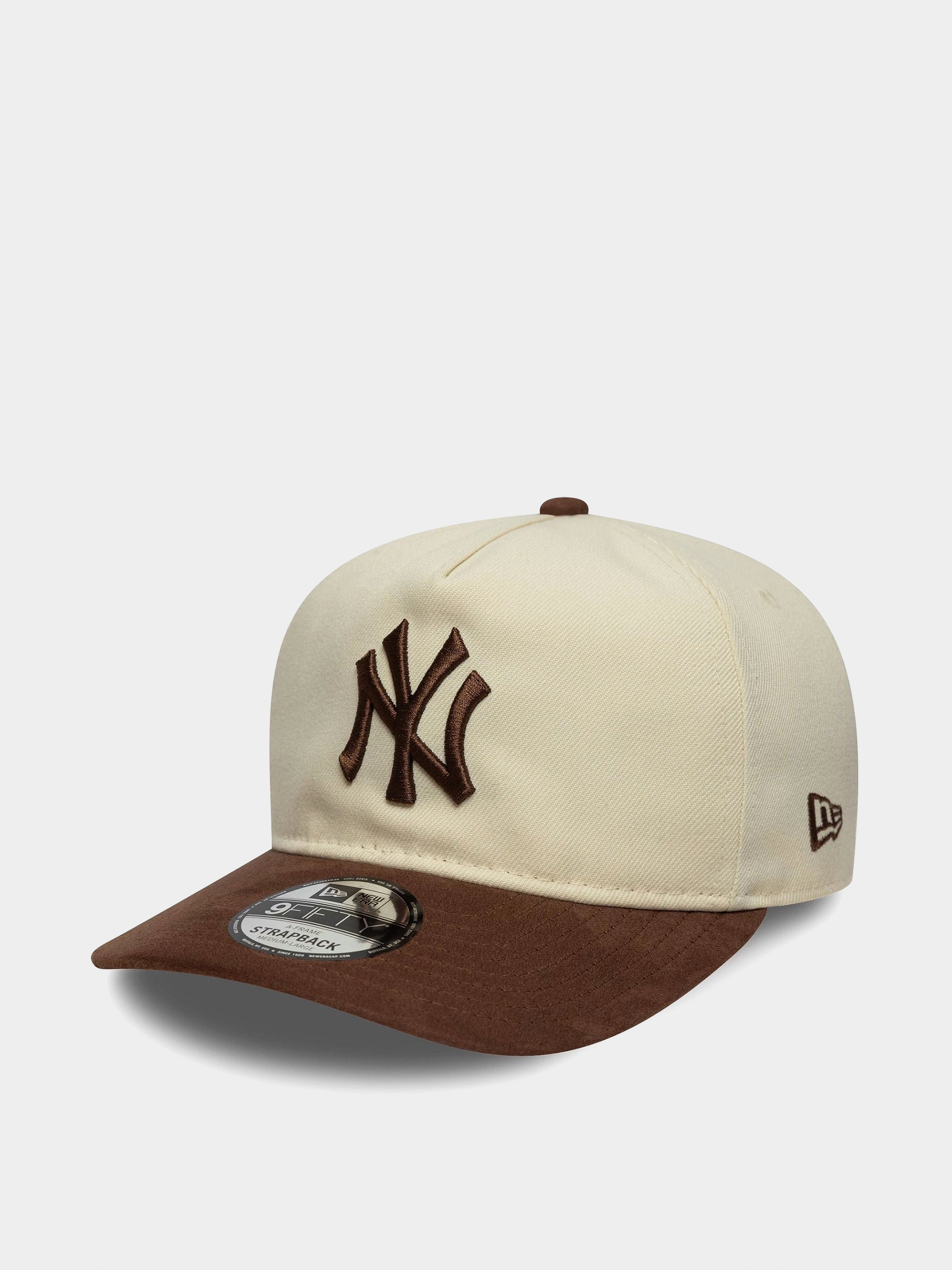 Кепка New Era Suede Visor 9Fifty New York Yankees (light cream/chestnut)