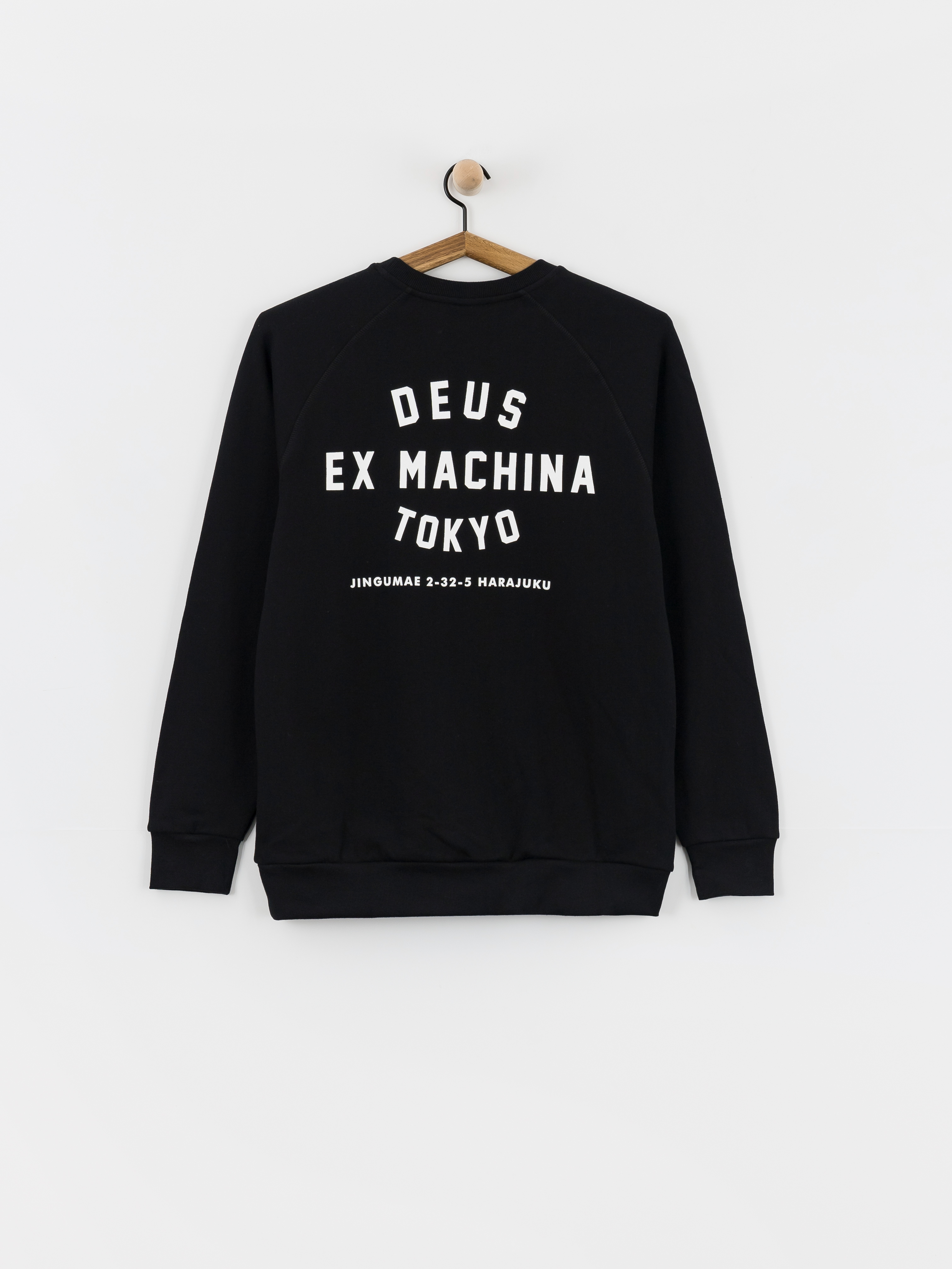 Світшот Deus Ex Machina Harajuku Address Crew (black)