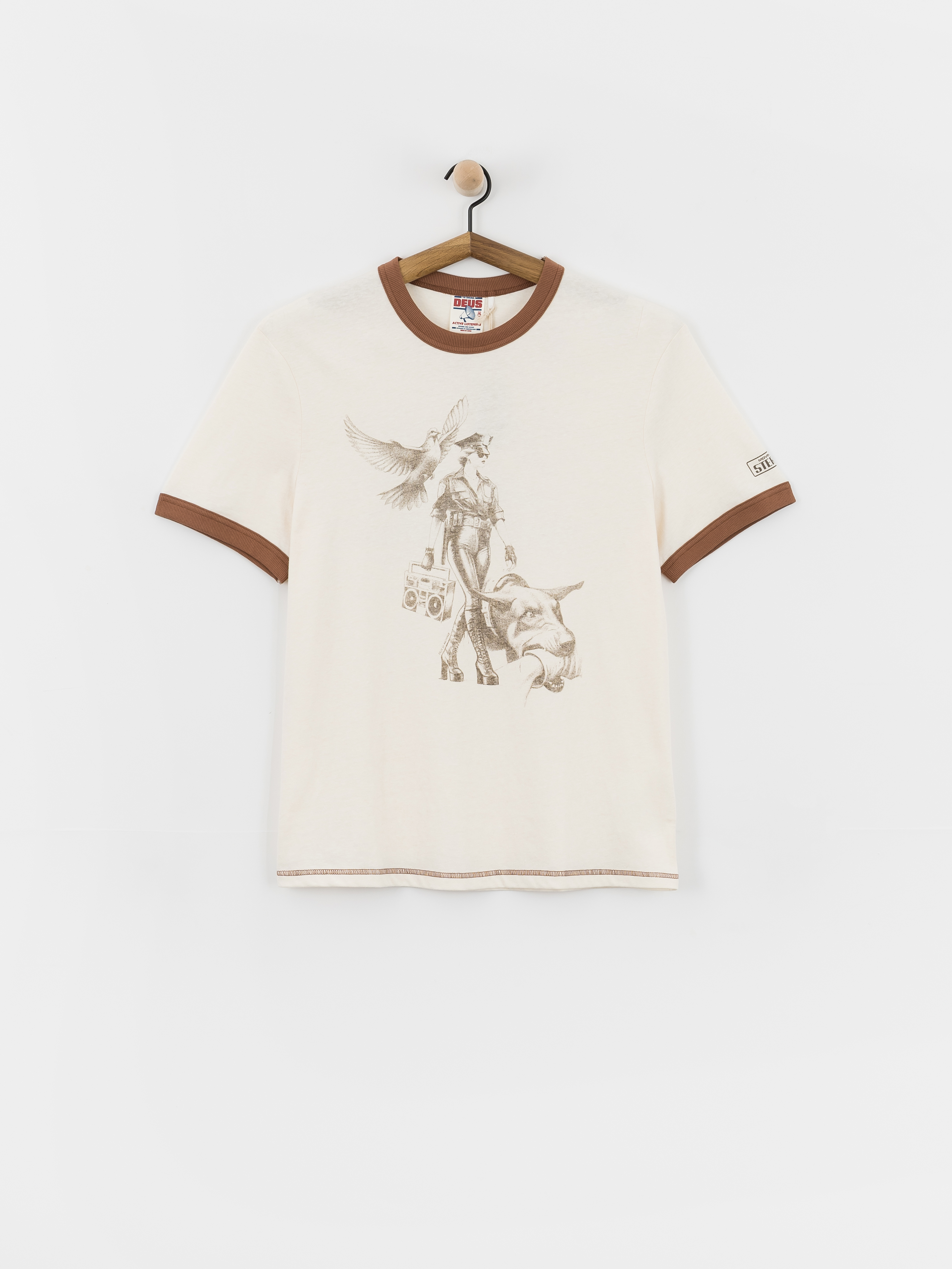 Футболка Deus Ex Machina Beat Down (dirty white)