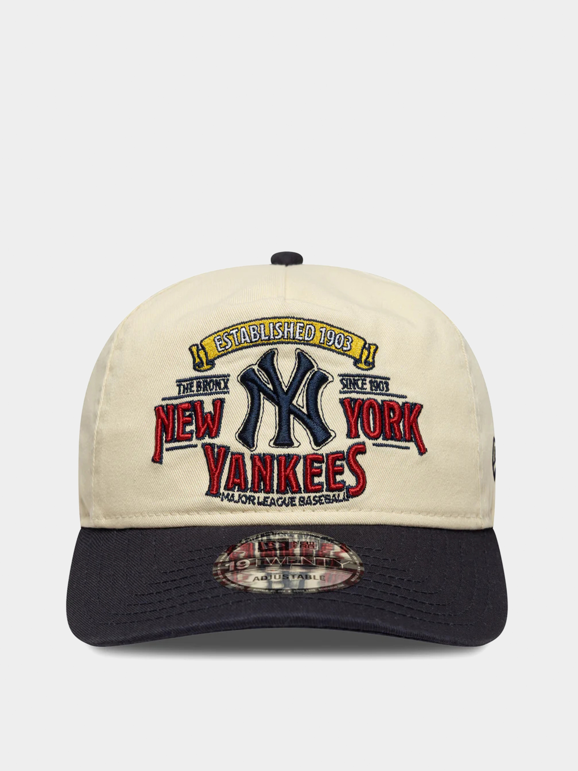 Кепка New Era Washed Graphic 19Twenty New York Yankees (light cream/navy)