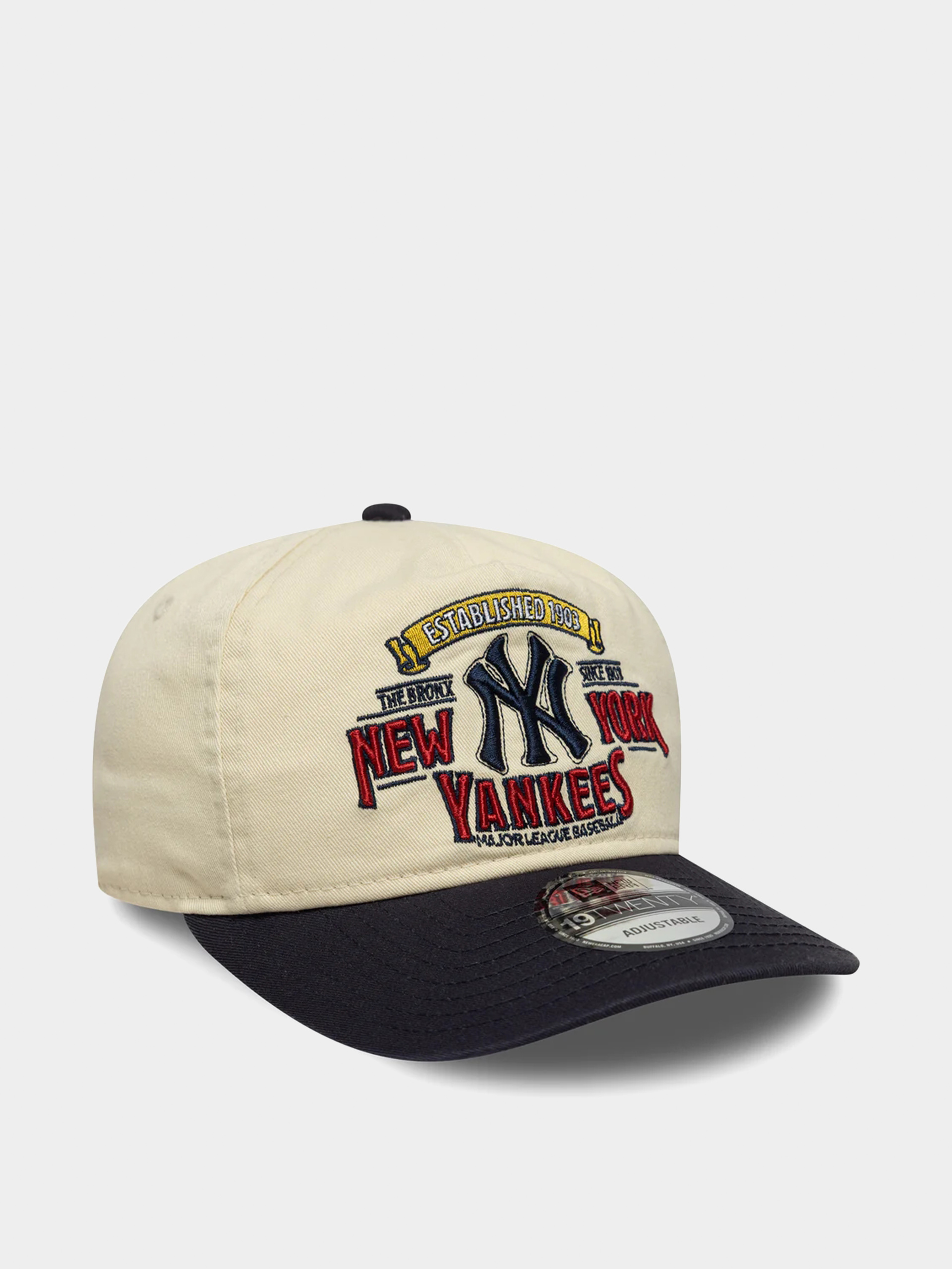 Кепка New Era Washed Graphic 19Twenty New York Yankees (light cream/navy)