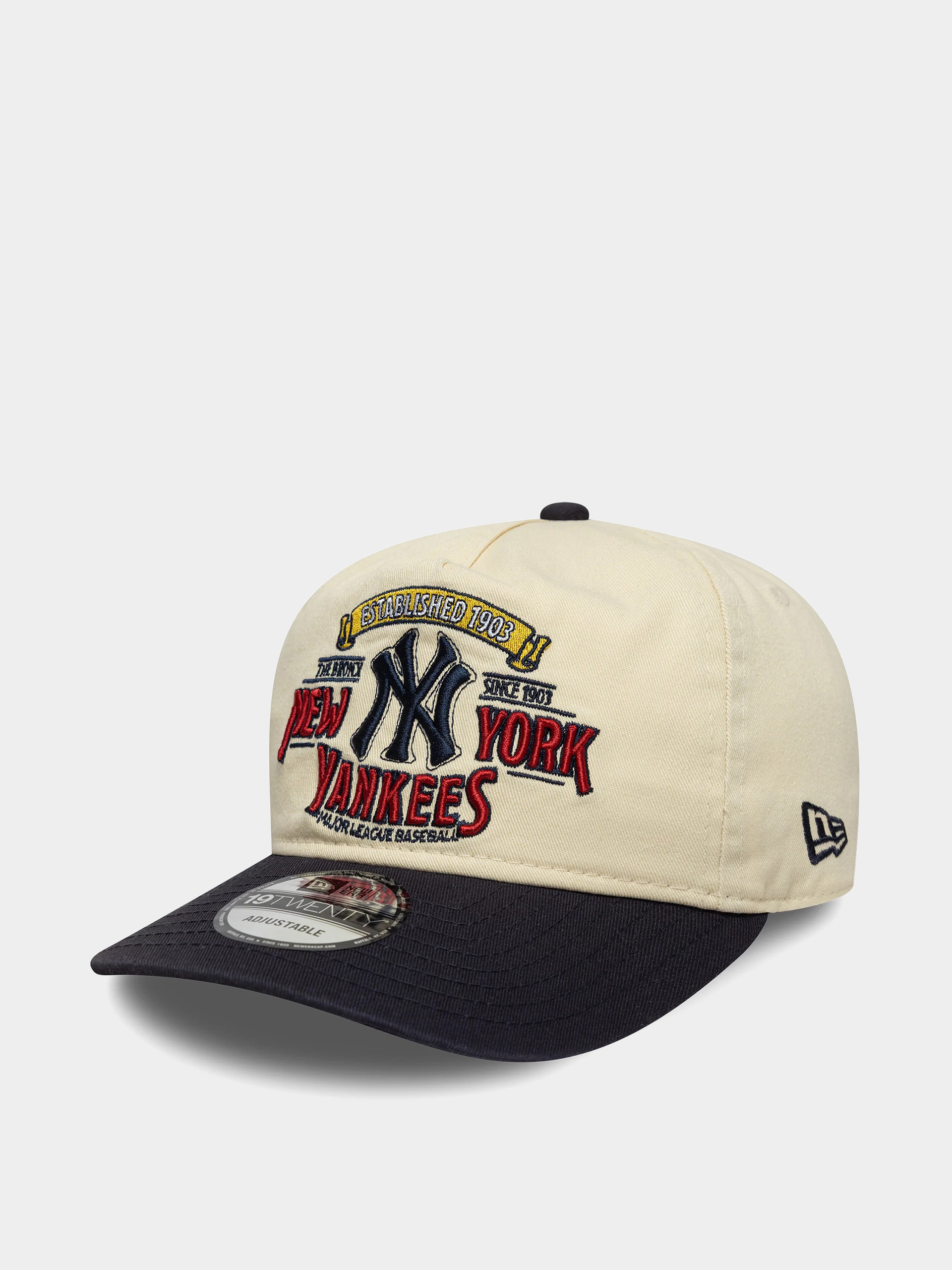 Кепка New Era Washed Graphic 19Twenty New York Yankees (light cream/navy)