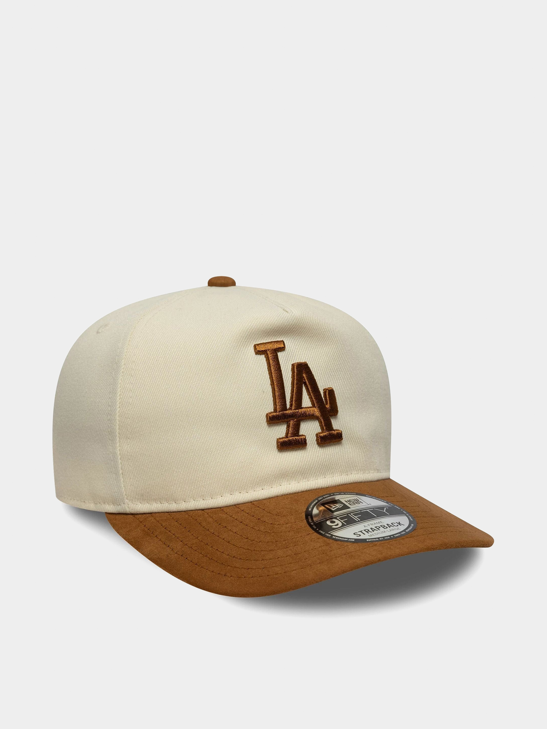 Кепка New Era Suede Visor 9Fifty La Dodgers (light cream/dark ochre)