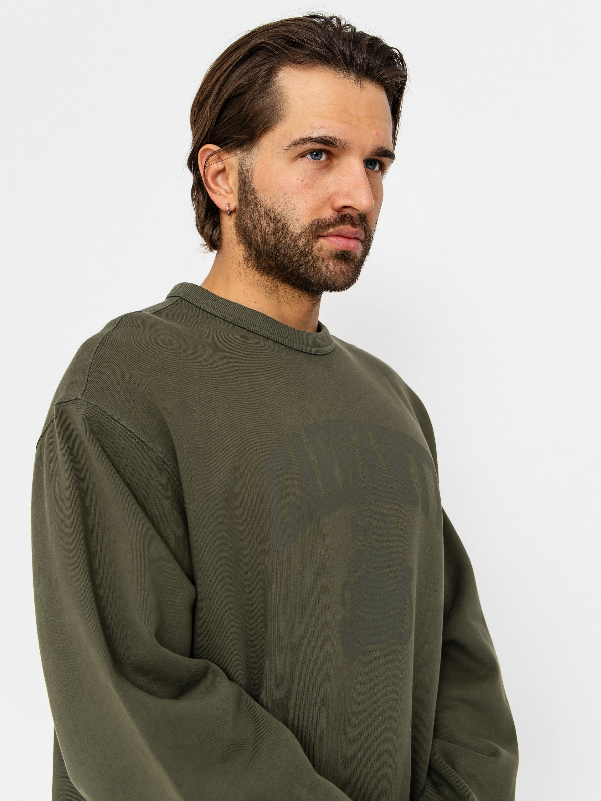 Світшот Carhartt WIP Faded Pond Corps (cypress)