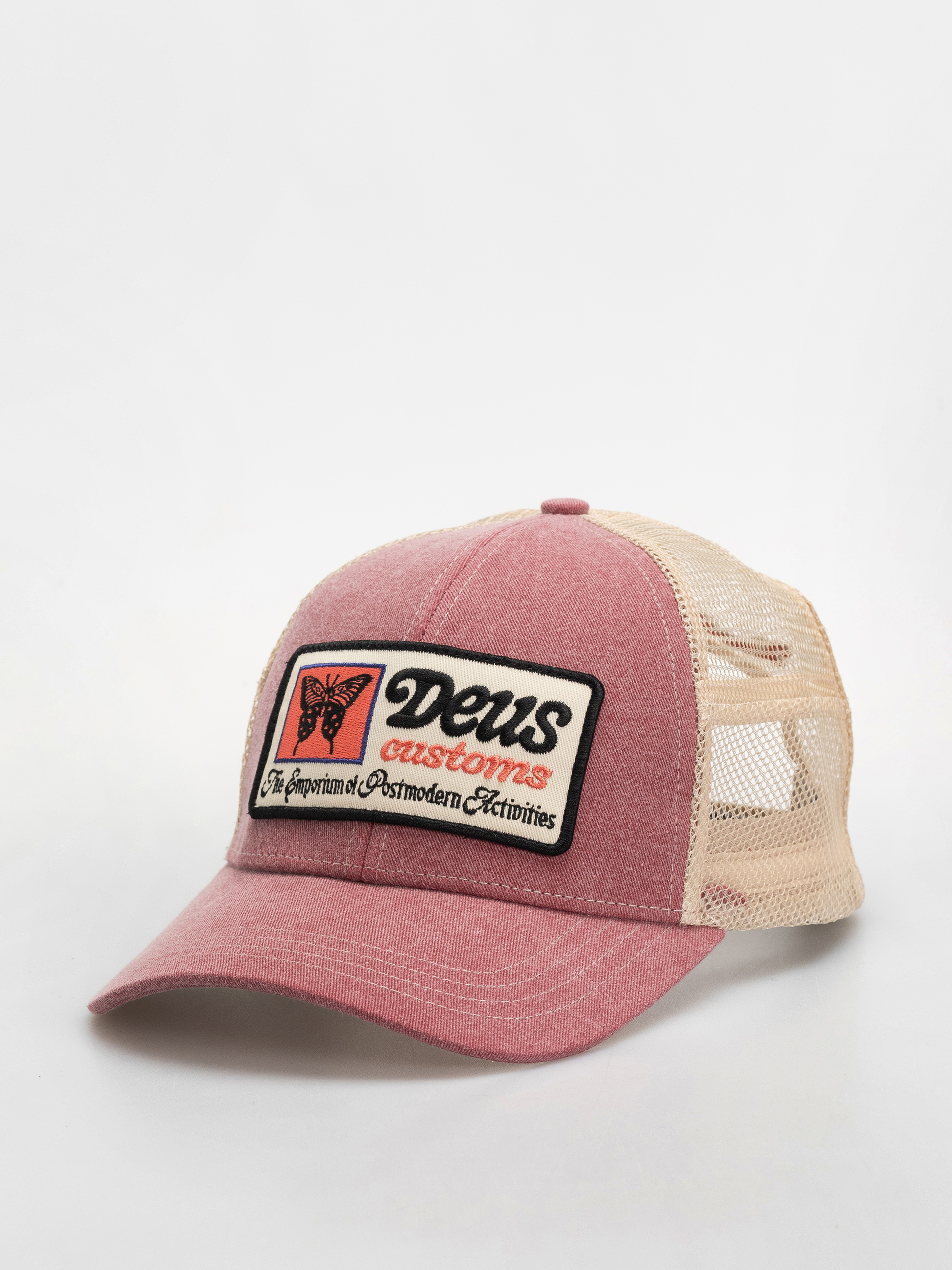 Кепка Deus Ex Machina Slapstick Trucker (melon red)