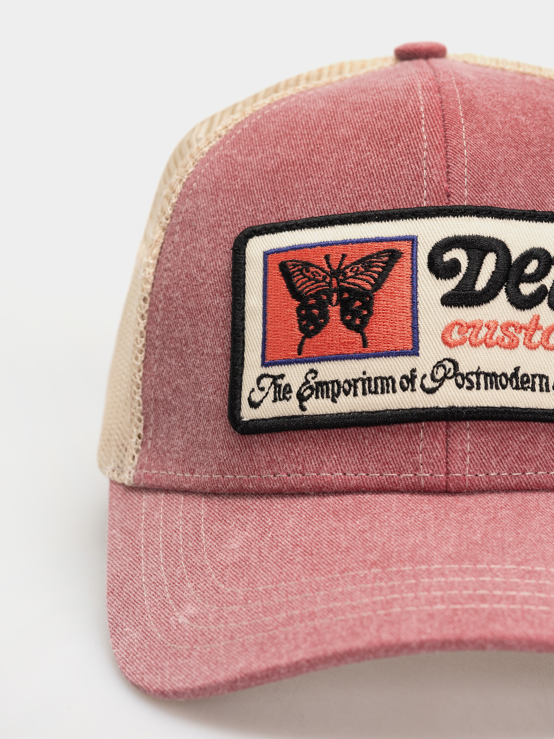 Кепка Deus Ex Machina Slapstick Trucker (melon red)
