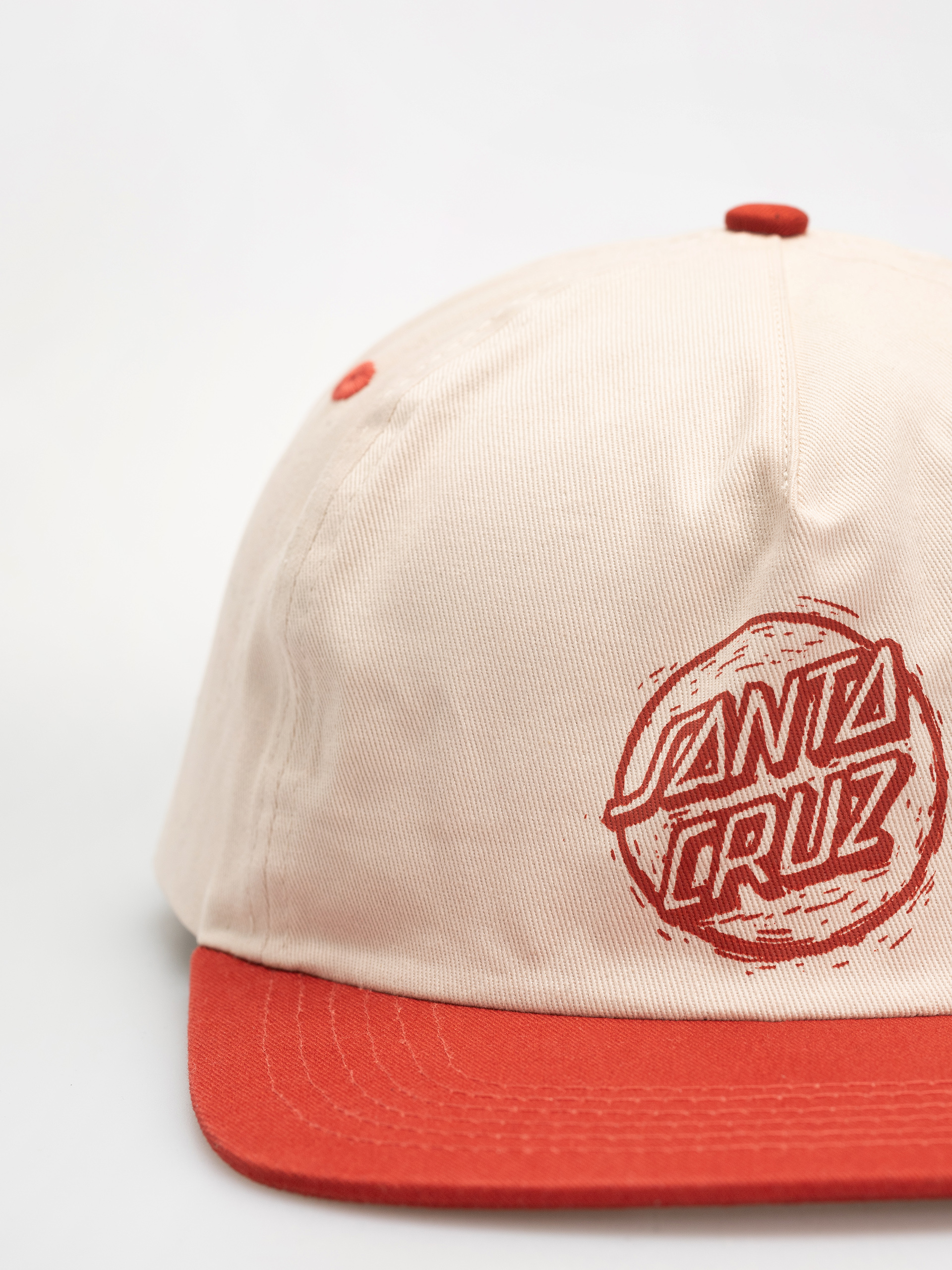 Кепка Santa Cruz Stamped Opus Snapback (off white/ketchup)