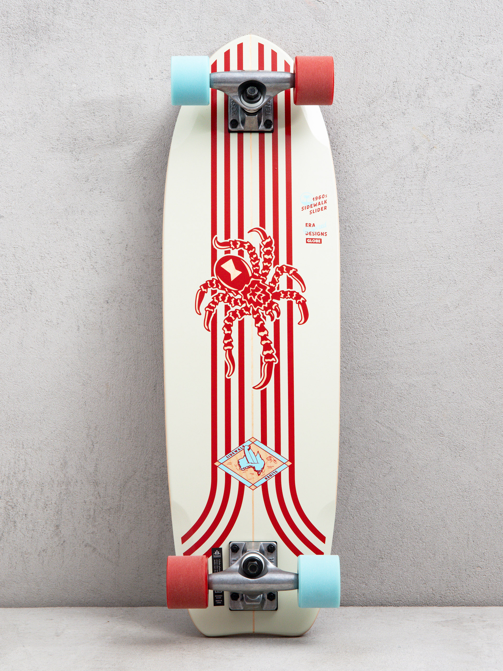 Скейтборд круізер Globe Sidewalk Slider (red/spider)