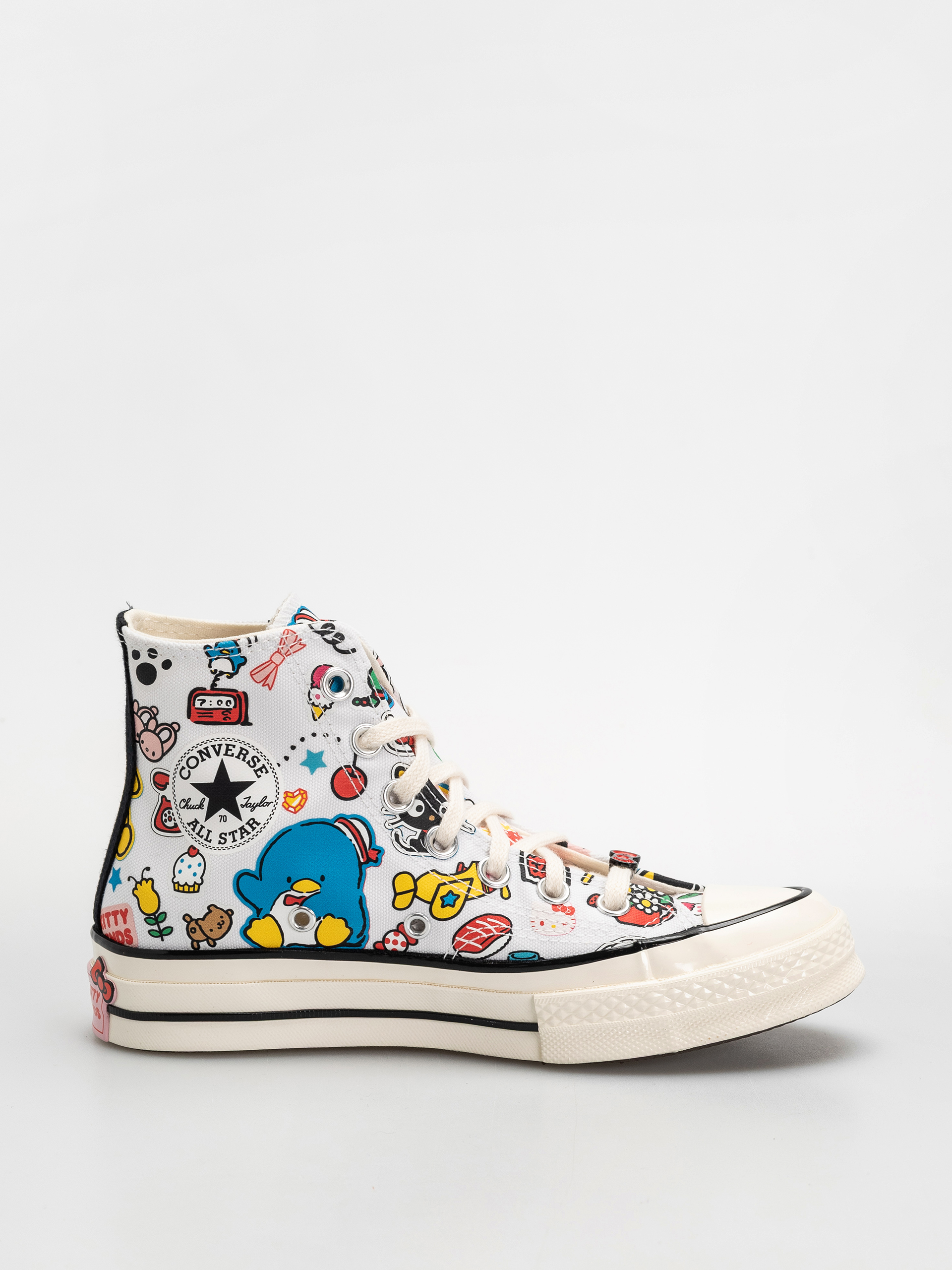 u041au0435u0434u0438 Converse Chuck 70 Hi (white/pink/green)