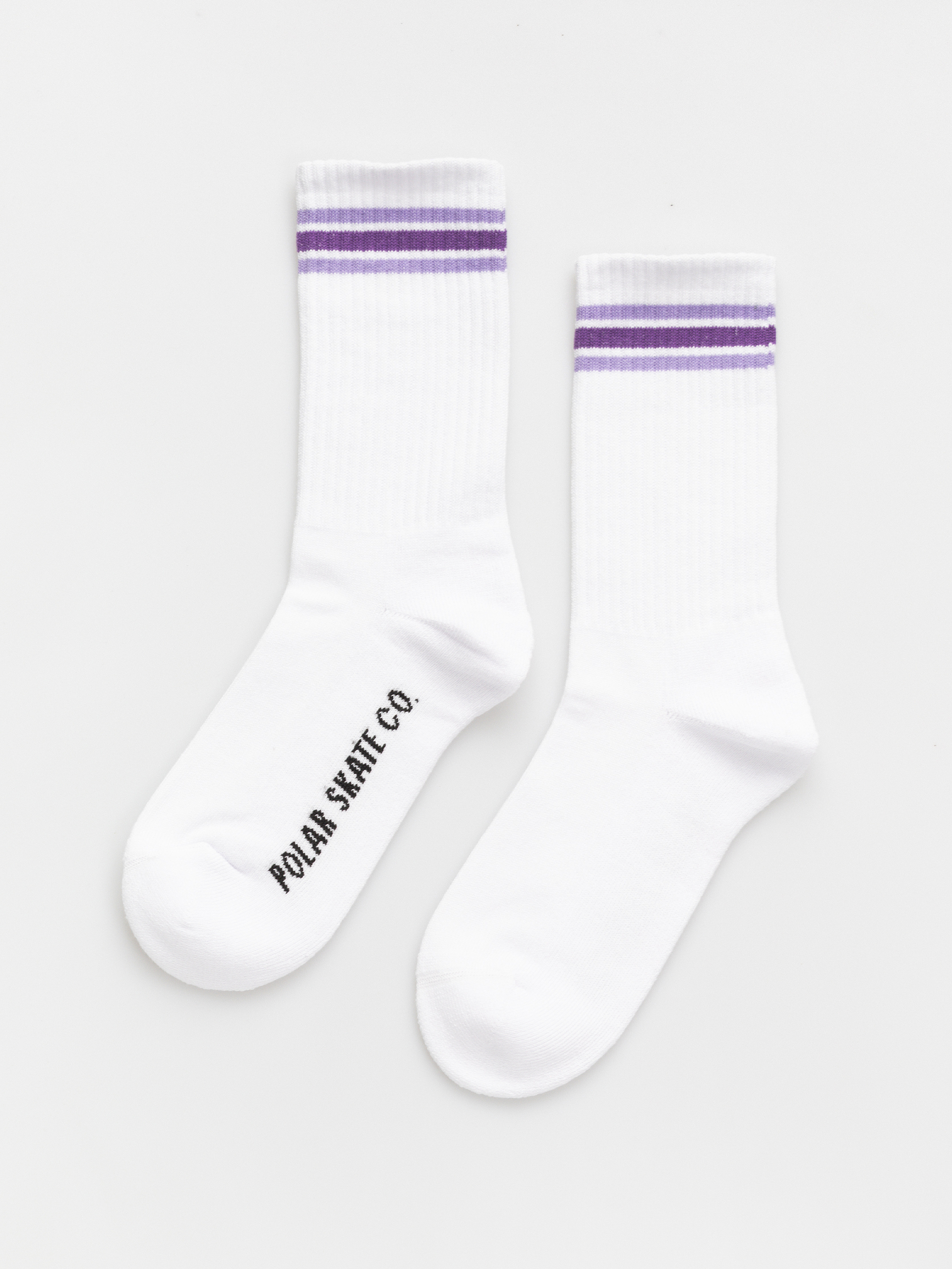  Шкарпетки Polar Skate Rib Stripes (white/lavender)