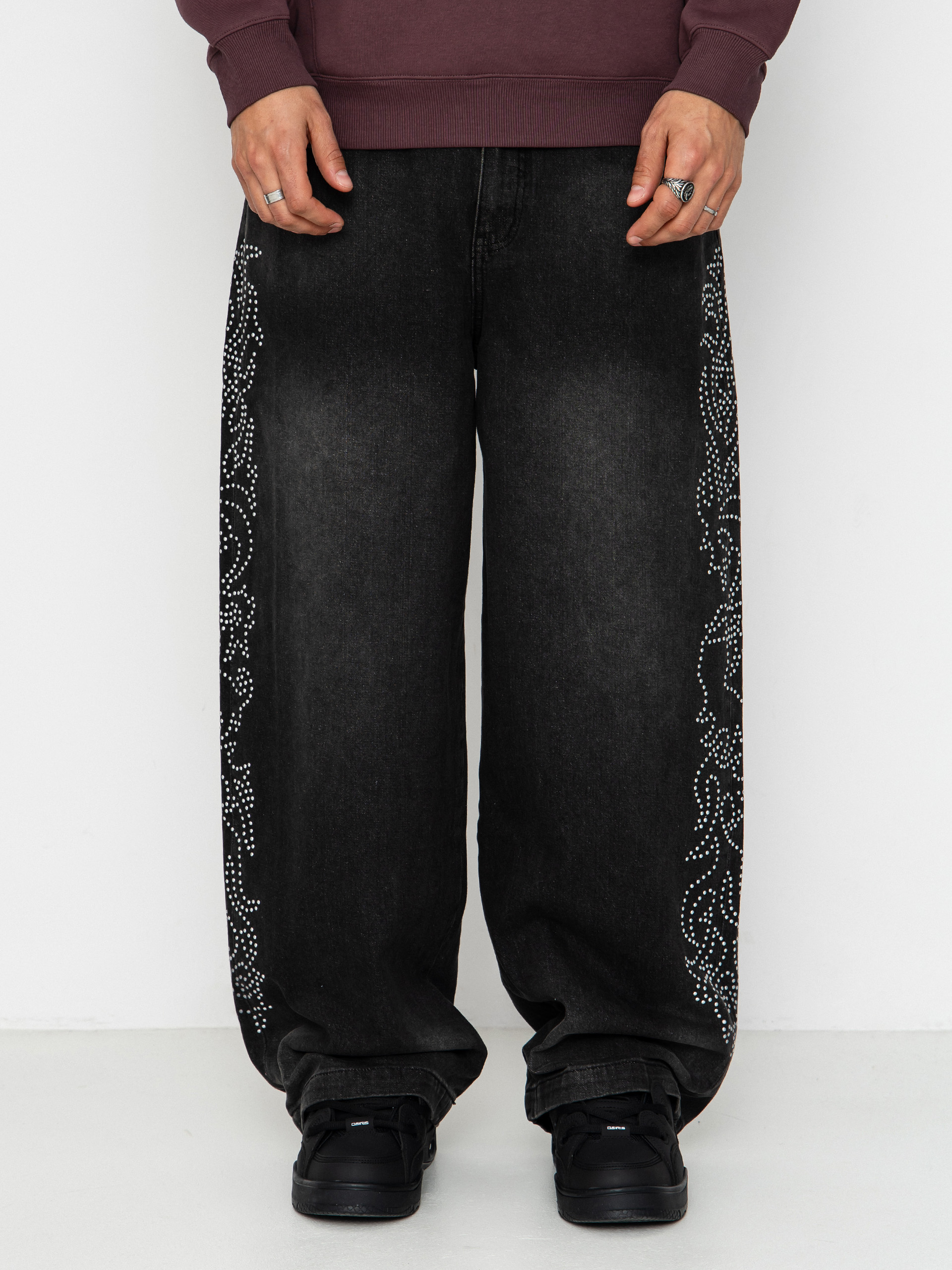 Штани RipNDip Pretty Flacko Extra Wide Leg (black vintage wash denim)