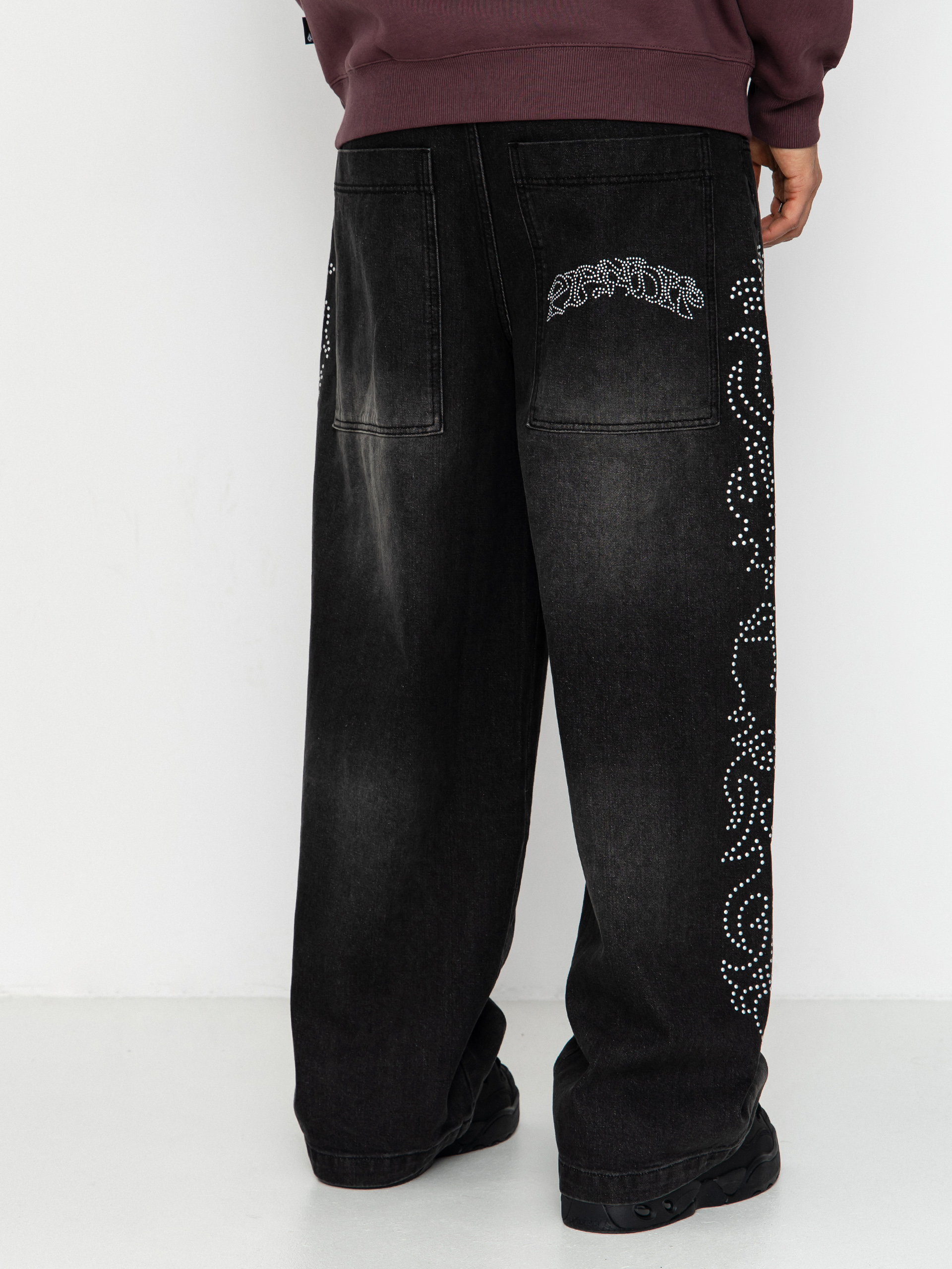 Штани RipNDip Pretty Flacko Extra Wide Leg (black vintage wash denim)