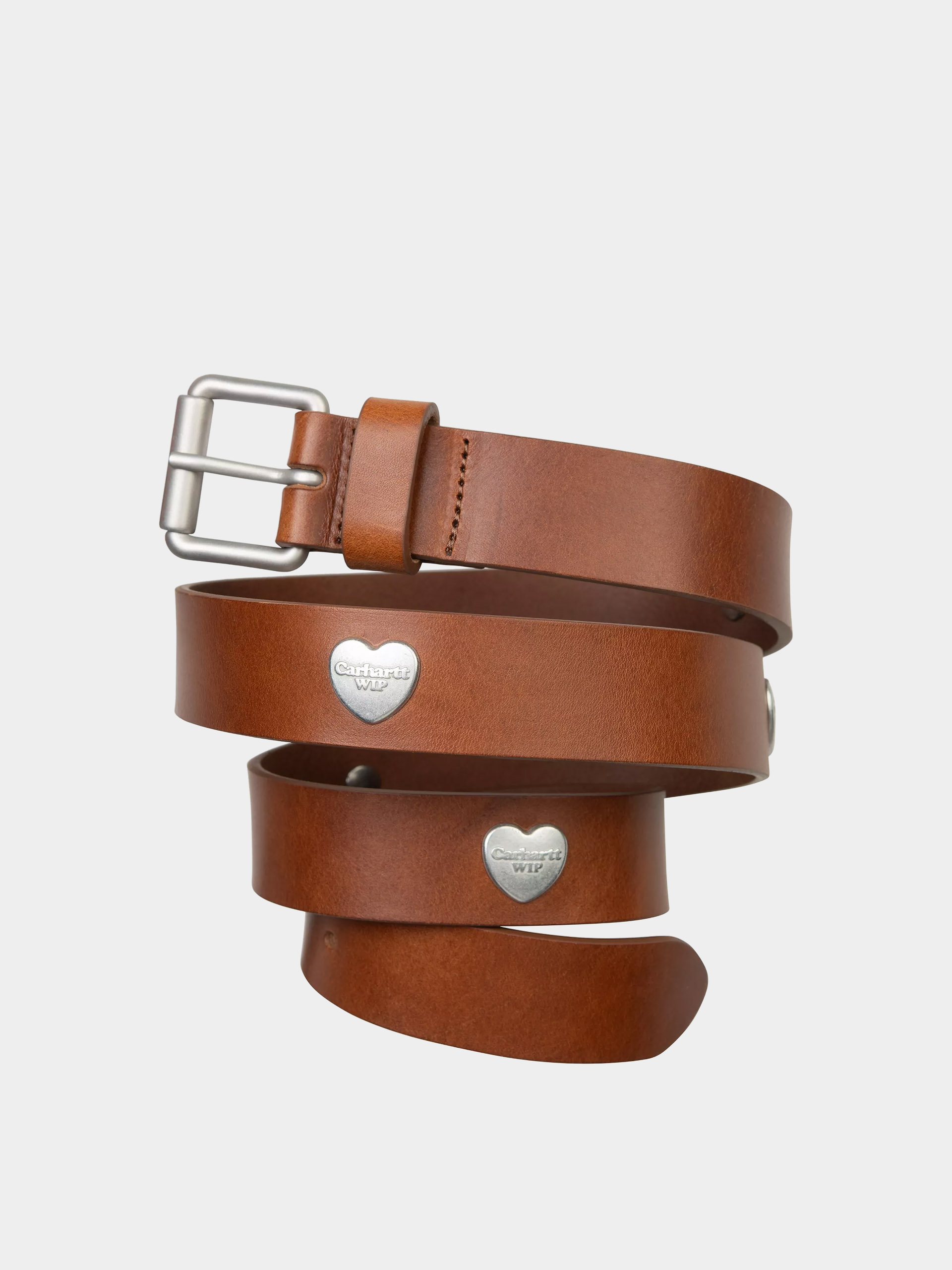 Ремінь Carhartt WIP Tylor (cognac/silver)