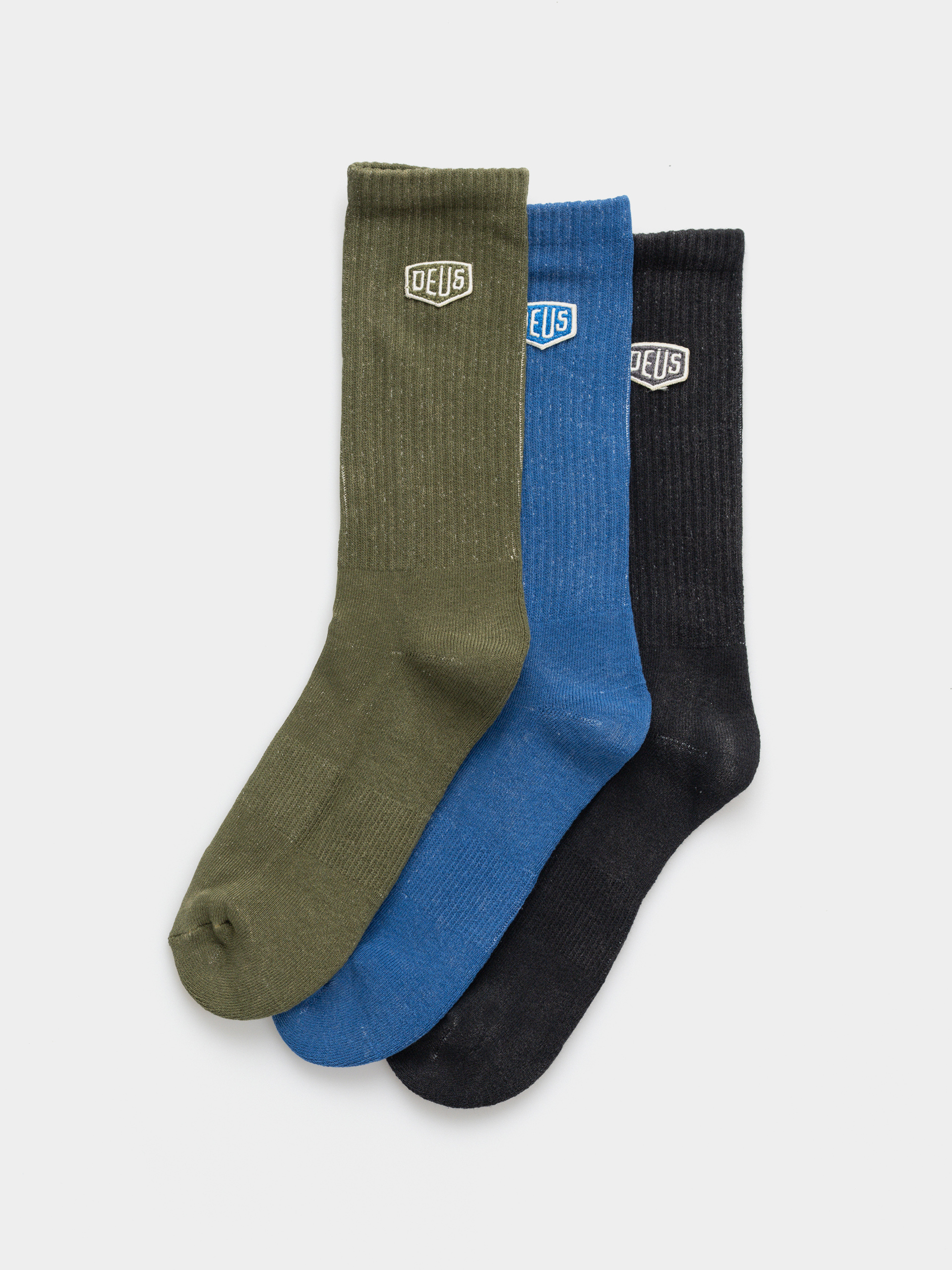  Шкарпетки Deus Ex Machina Shield Garment Dyed Sock 3 Pack